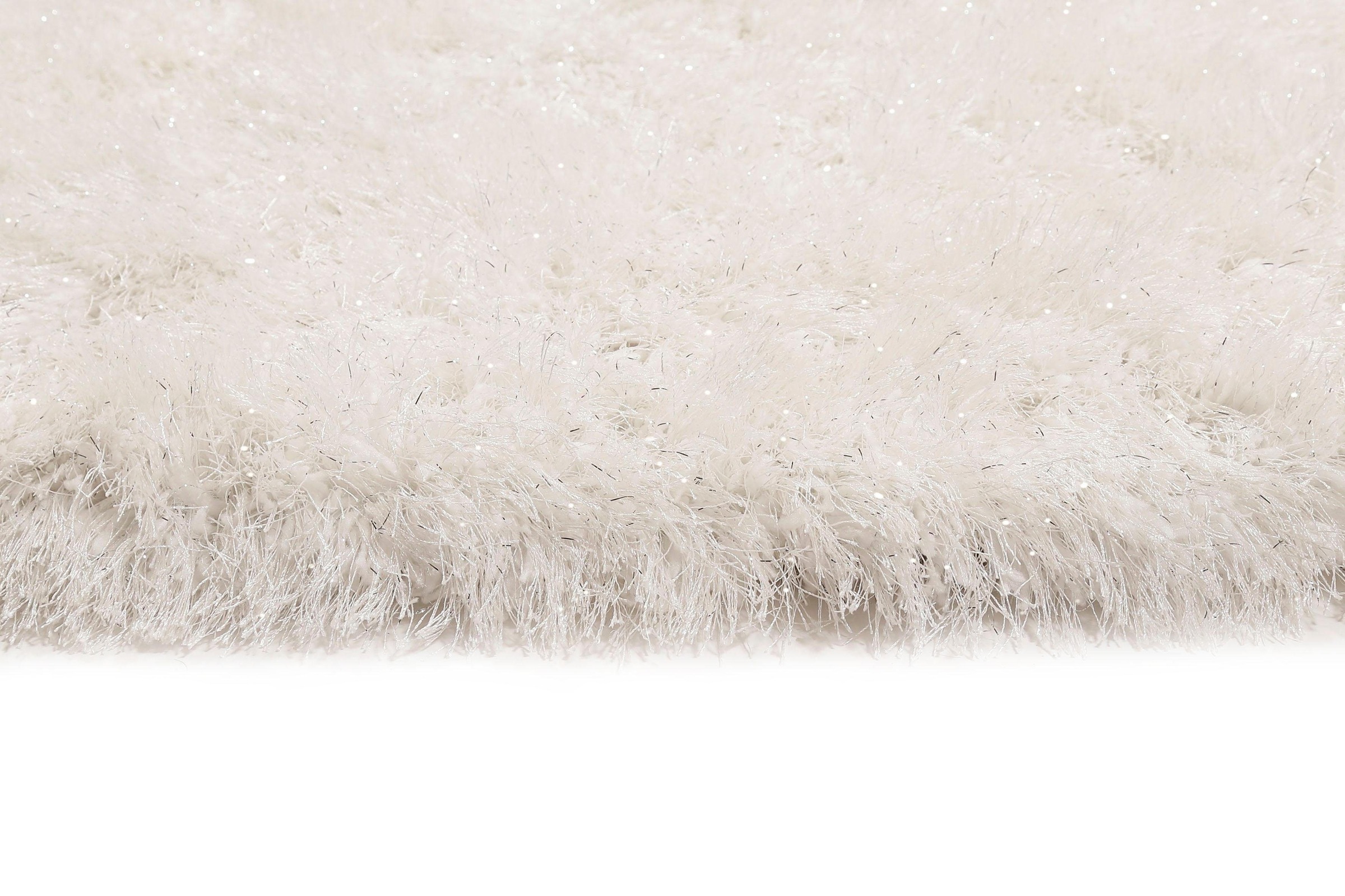 Wecon home Hochflor-Teppich »Shiny Touch«, rund, 70 mm Höhe, Wohnzimmer