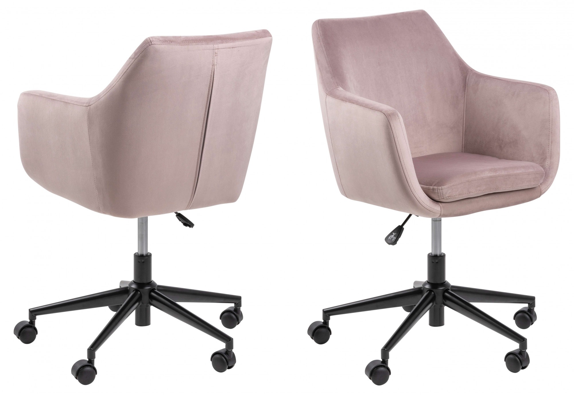 ACTONA GROUP Esszimmerstuhl »Drehstuhl« () Schreibtischstuhl mit Samtbezug, günstig online kaufen