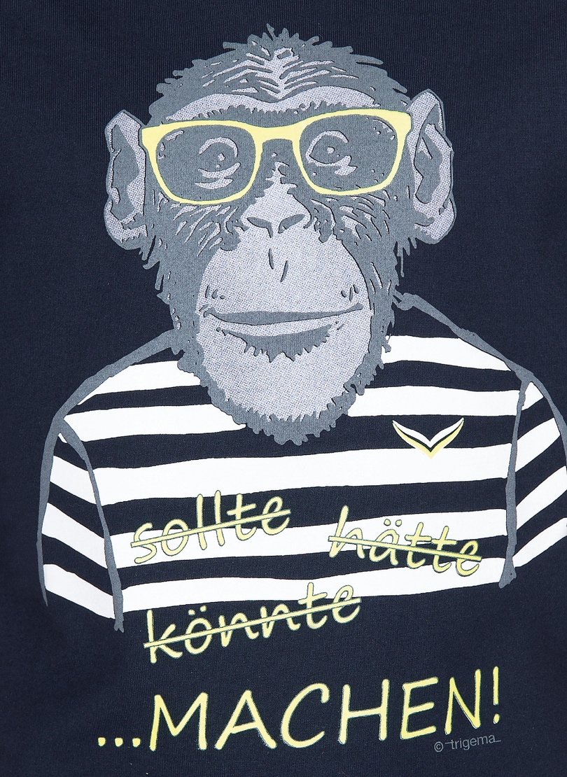 Trigema T-Shirt »TRIGEMA T-Shirt mit bestellen großem Affen-Druckmotiv«
