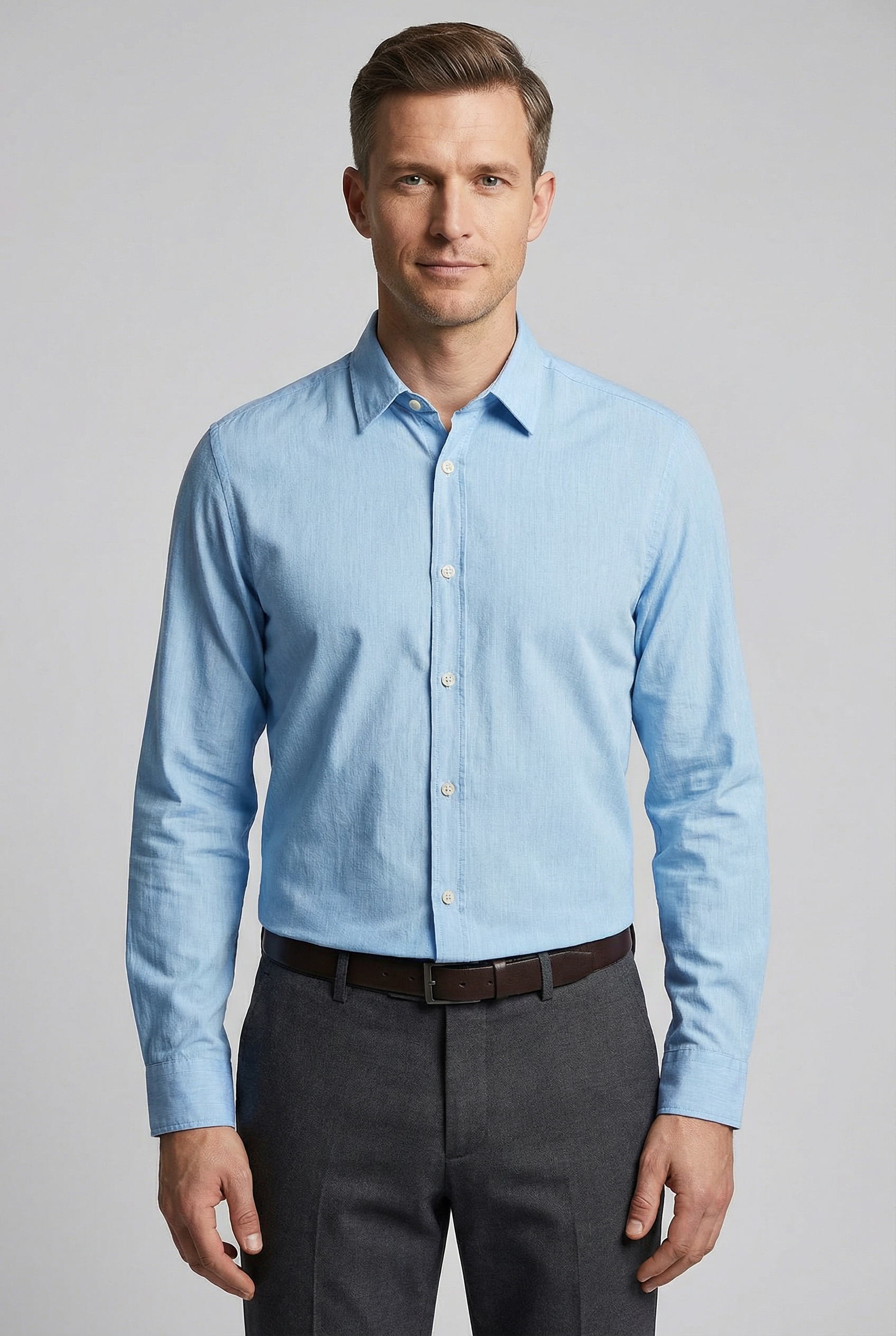 OLYMP Langarmhemd Freizeithemd, regular fit, Kentkragen