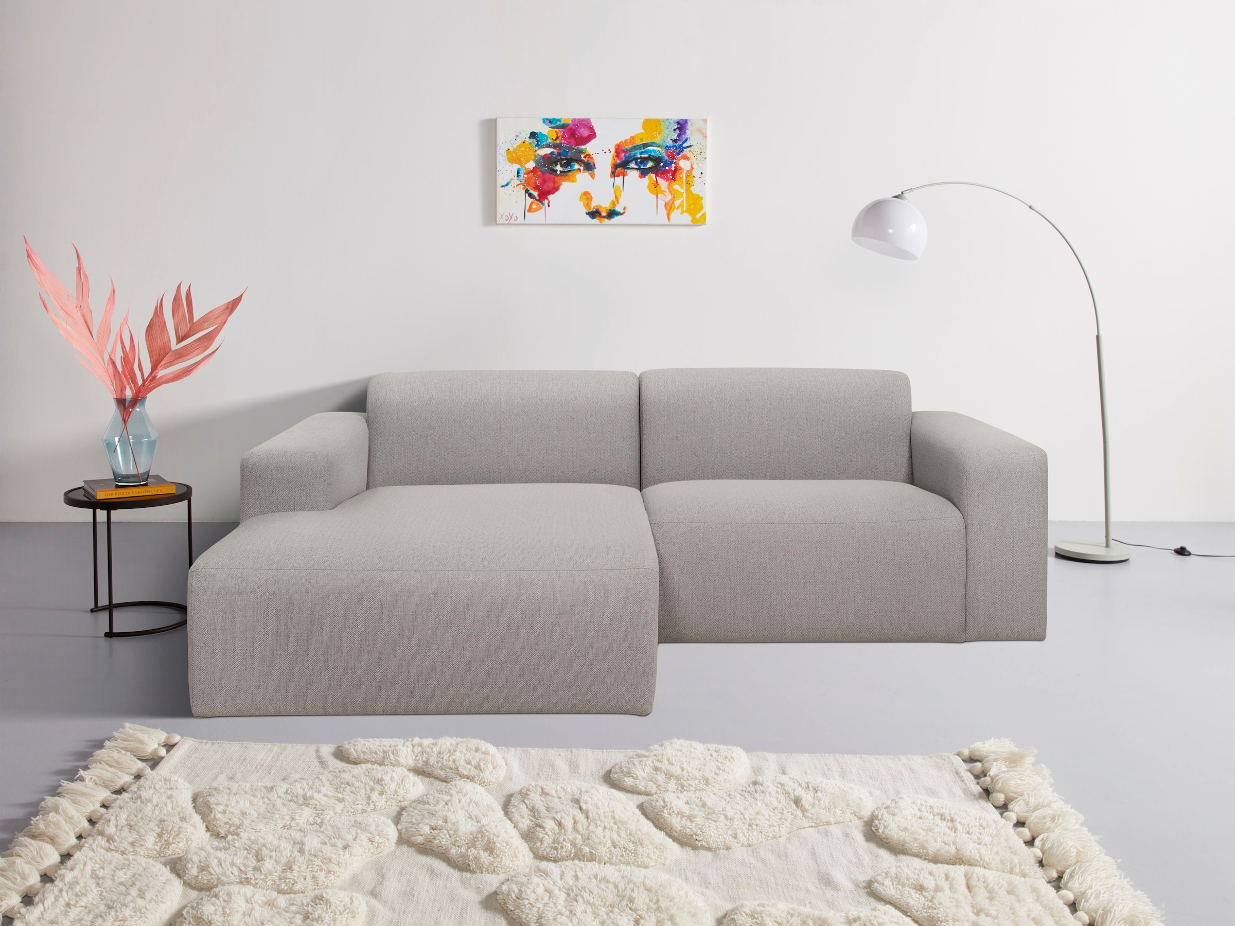 OTTO home Ecksofa »Koa, 228 cm, L-Form, Modulsofa in Cord, Chenille, Strukt günstig online kaufen