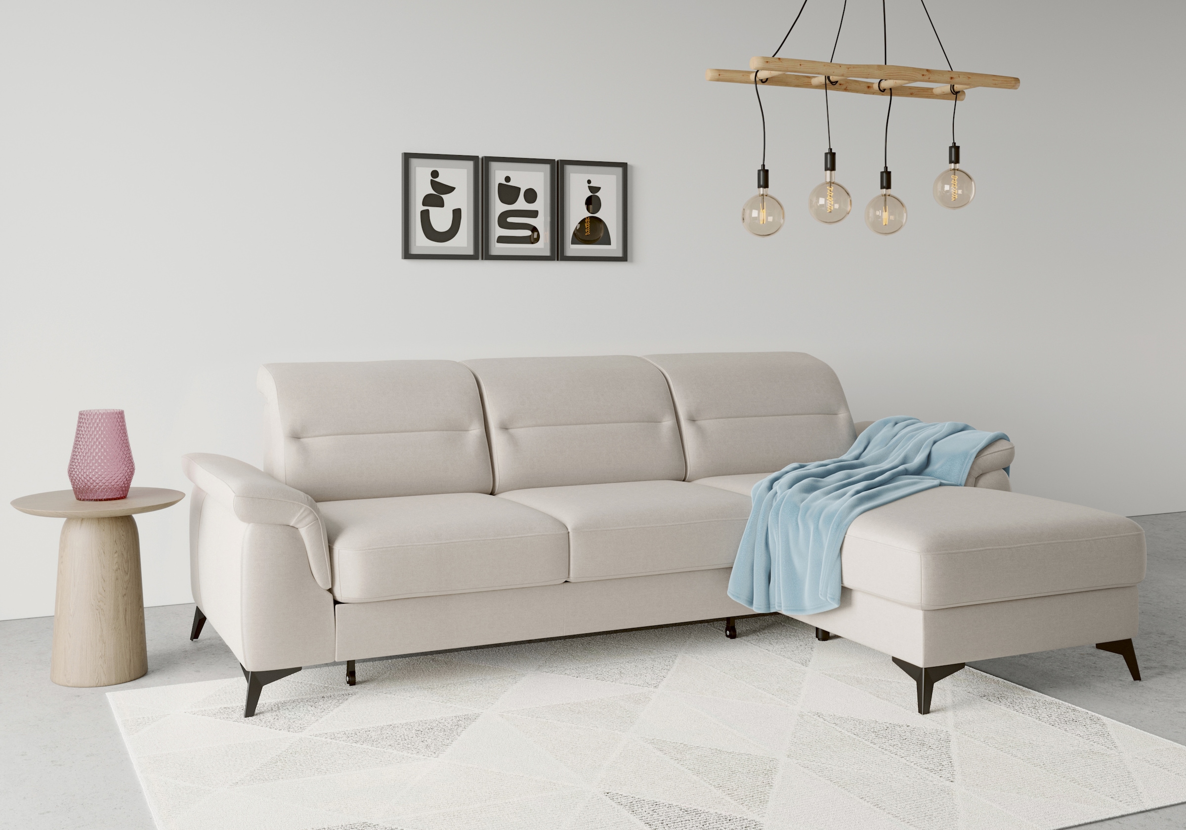 sit&more Ecksofa »Sinatra L-Form«, mit Recamiere, optional mit Kopfteilvers günstig online kaufen