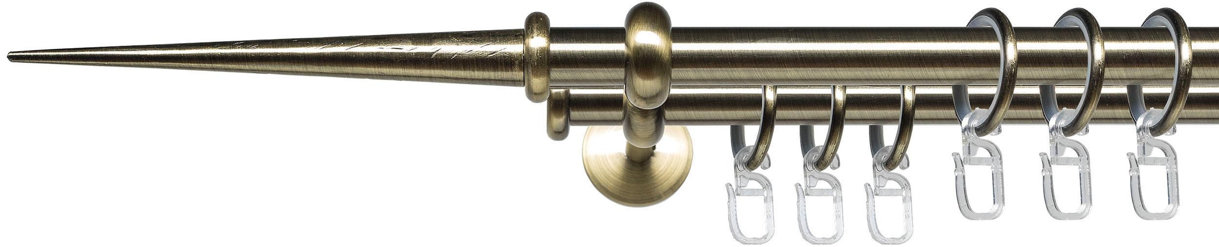 Liedeco Gardinenstange »Esp Spitze« Ø 16 mm 2 läufig-läufig Fixmaß 2-läufig günstig online kaufen