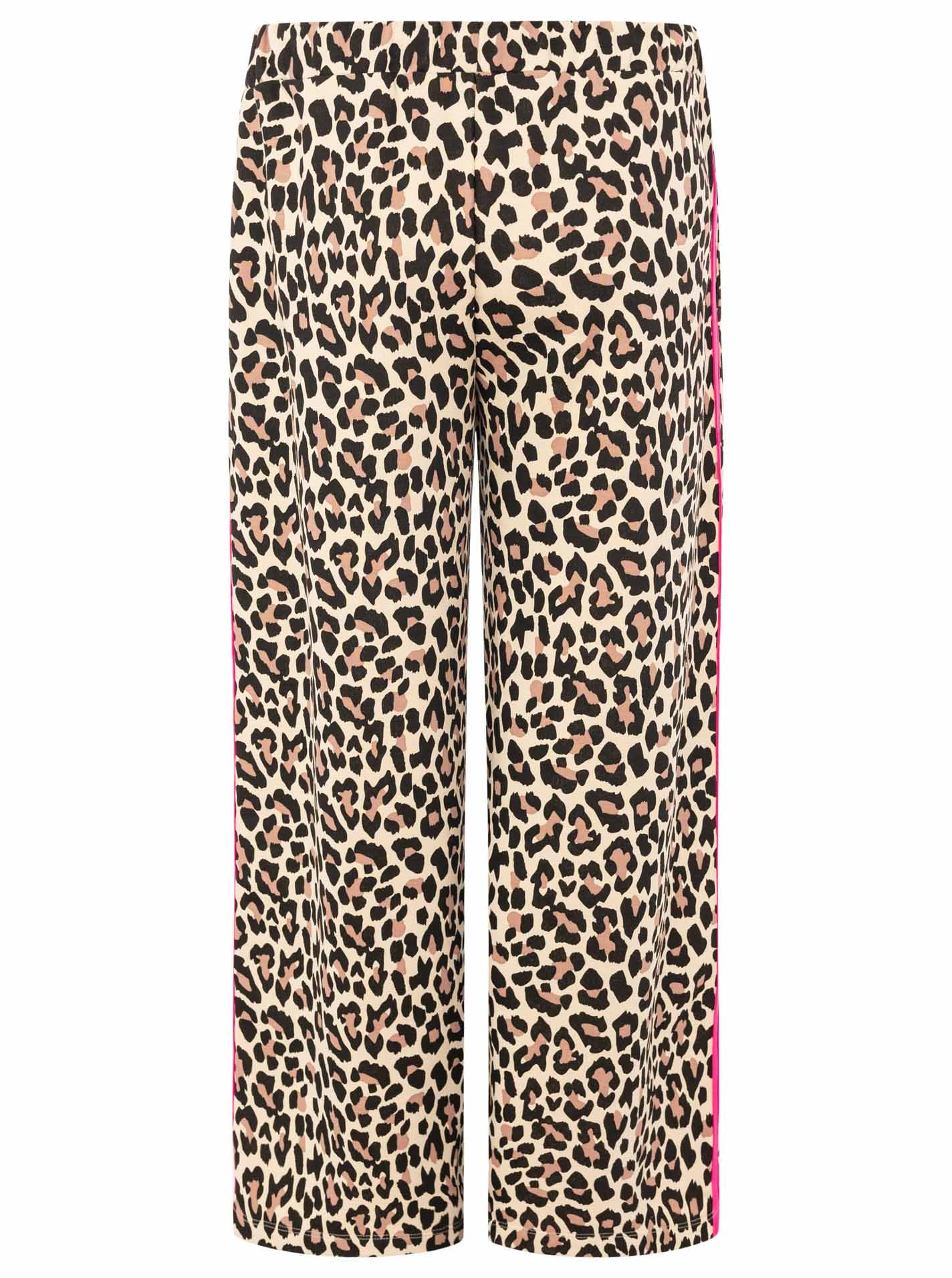 Zwillingsherz Sweathose »"Leo"«  Leo Muster, pinker Streifen an der Seite, Eingriffstaschen