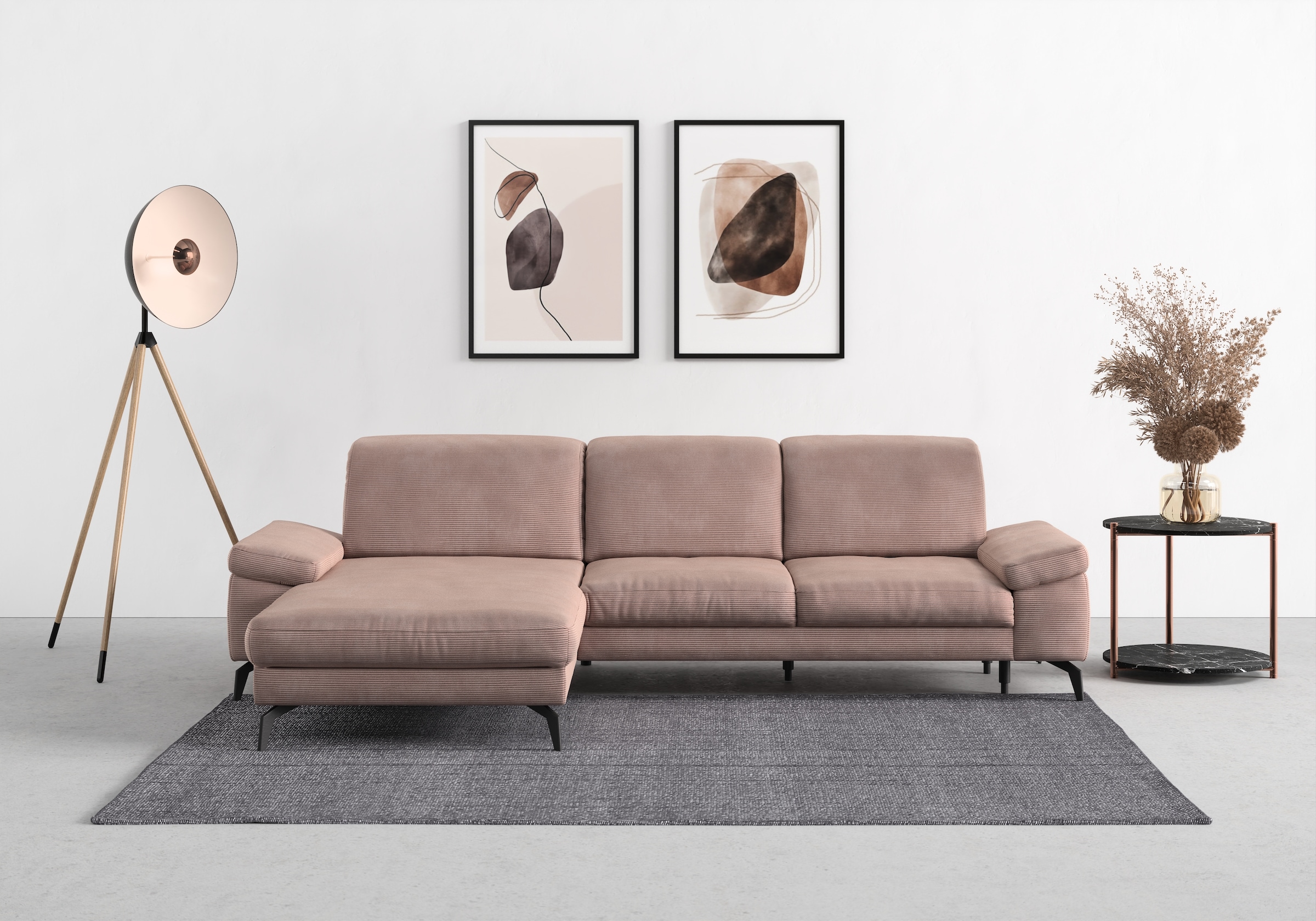 sit&more Ecksofa »Cabana L-Form« Recamiere, wahlweise mit Sitztiefen-, Arml günstig online kaufen