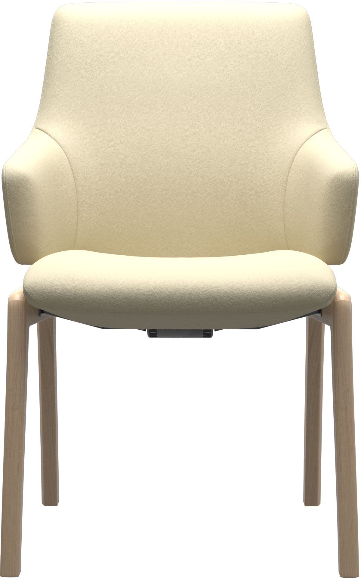 Stressless® Polsterstuhl »Laurel«, Leder PALOMA, Low Back mit Armlehne, Größe L, abgerundete Beine in Eiche gekalkt
