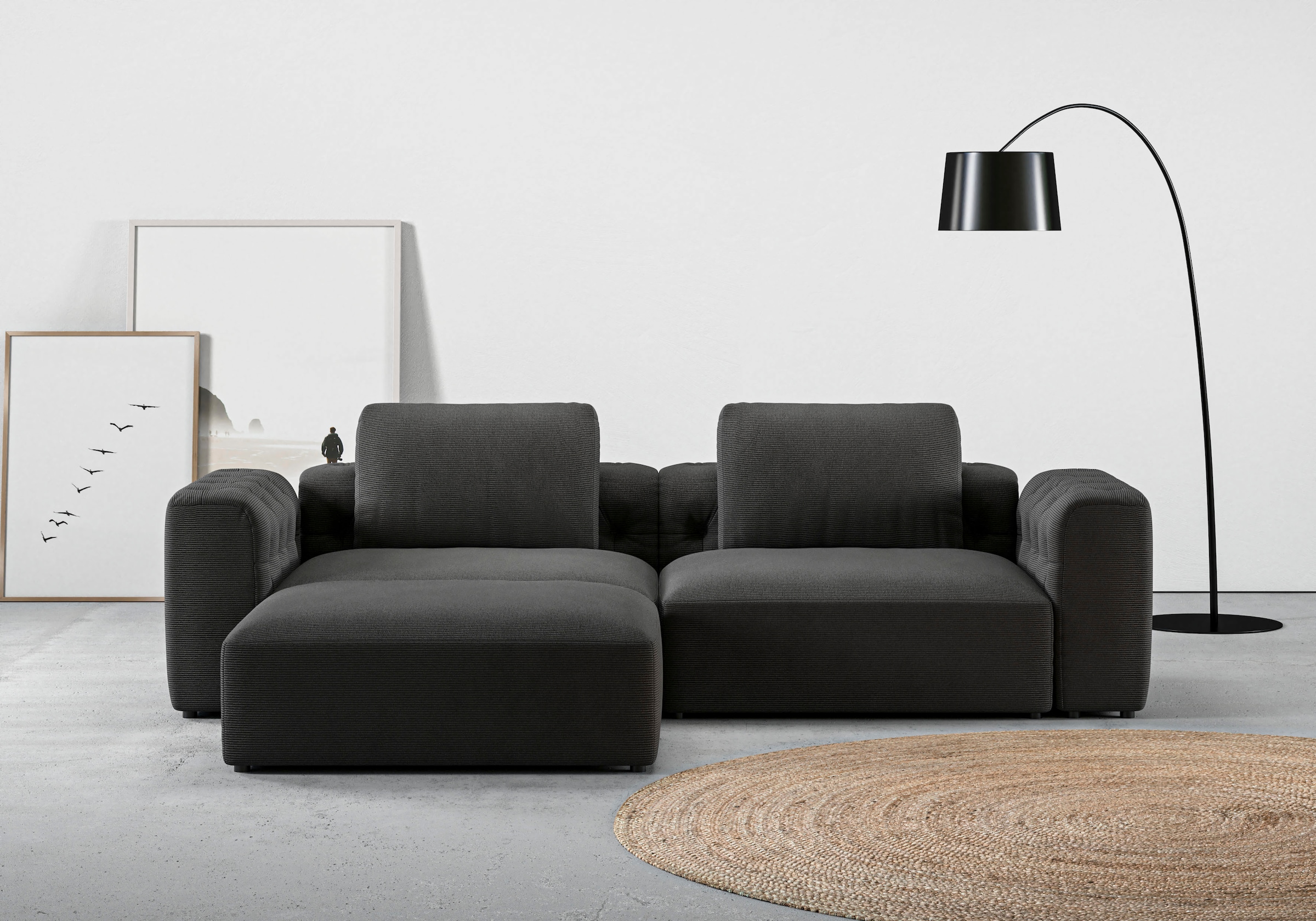 RAUM.ID Ecksofa »Cushid L-Form«, Modulset, bestehend aus 3 Teilen günstig online kaufen