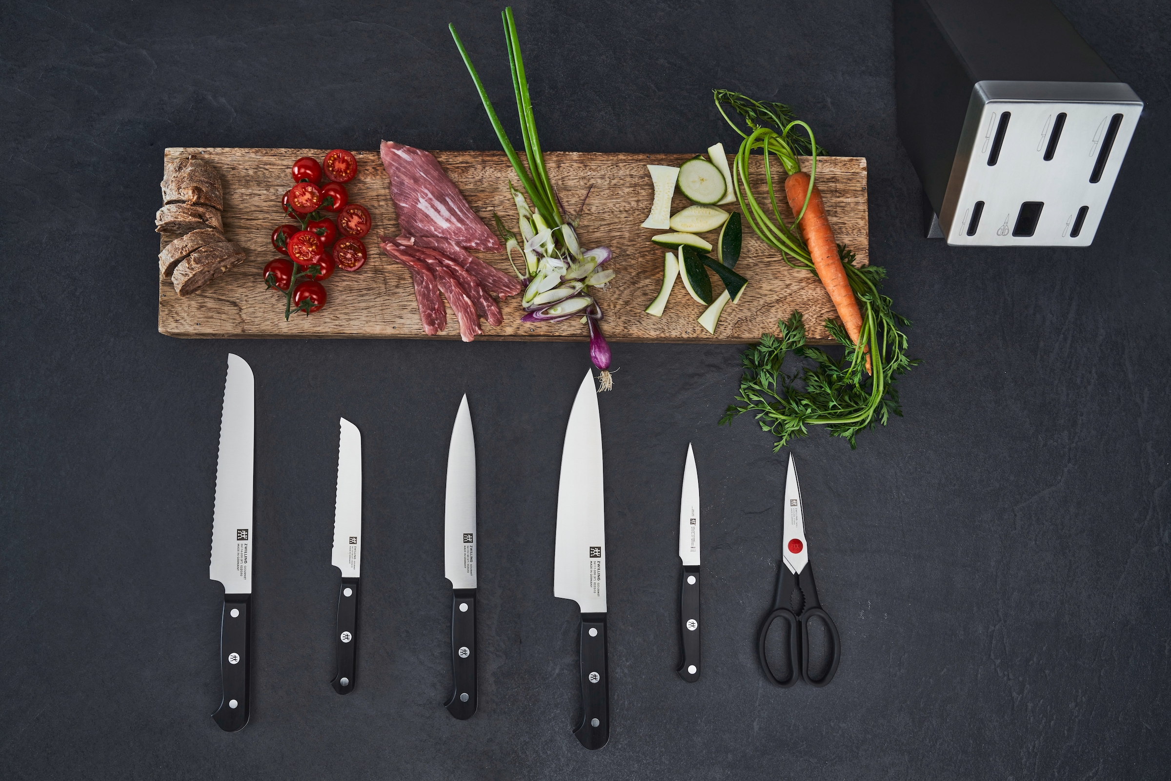 Zwilling Messerblock »Gourmet«, 7 tlg., selbstschärfend