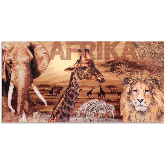Artland Wildtiere, »Afrika«, online kaufen Größen St.), Wandbild oder Alubild, (1 Wandaufkleber Poster in versch. als Leinwandbild,