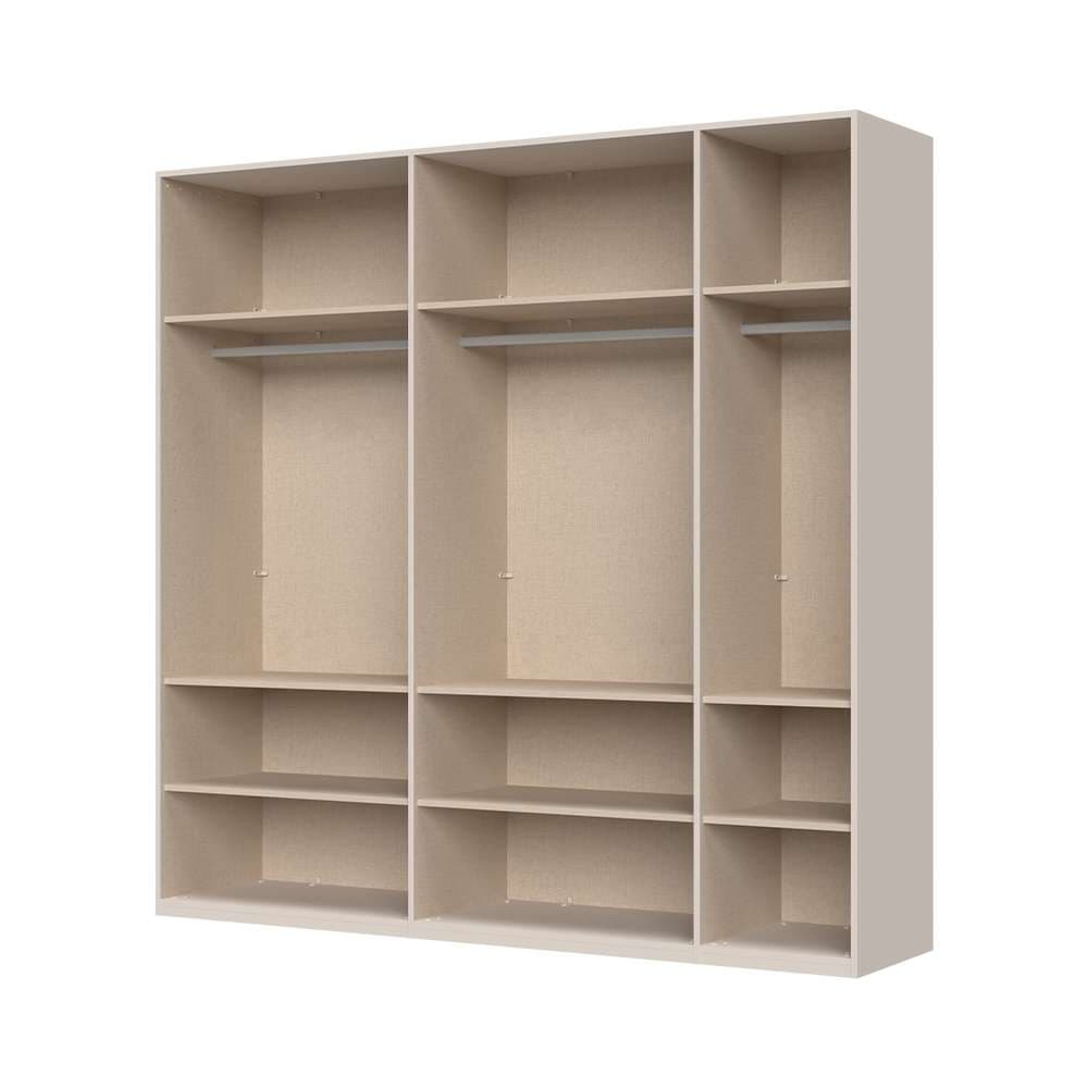Places of Style Drehtürenschrank »Opera Parsol-Glastüren, LED-Glasbodenbeleuchtung, mit und ohne Kranz«, Glastüren, UV-Lack, LED-Innenbeleuchtung, Soft-Close-Funktion
