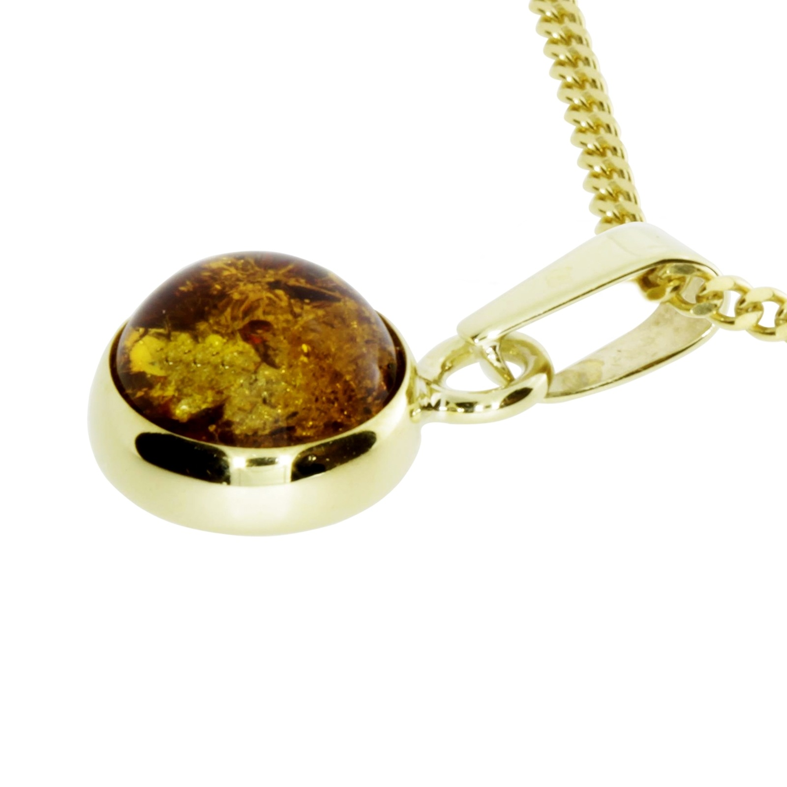 OSTSEE-SCHMUCK Kette mit Anhänger »Ostsee-Schmuck Kette mit Anhänger Classic 8 mm«, (2 tlg.)