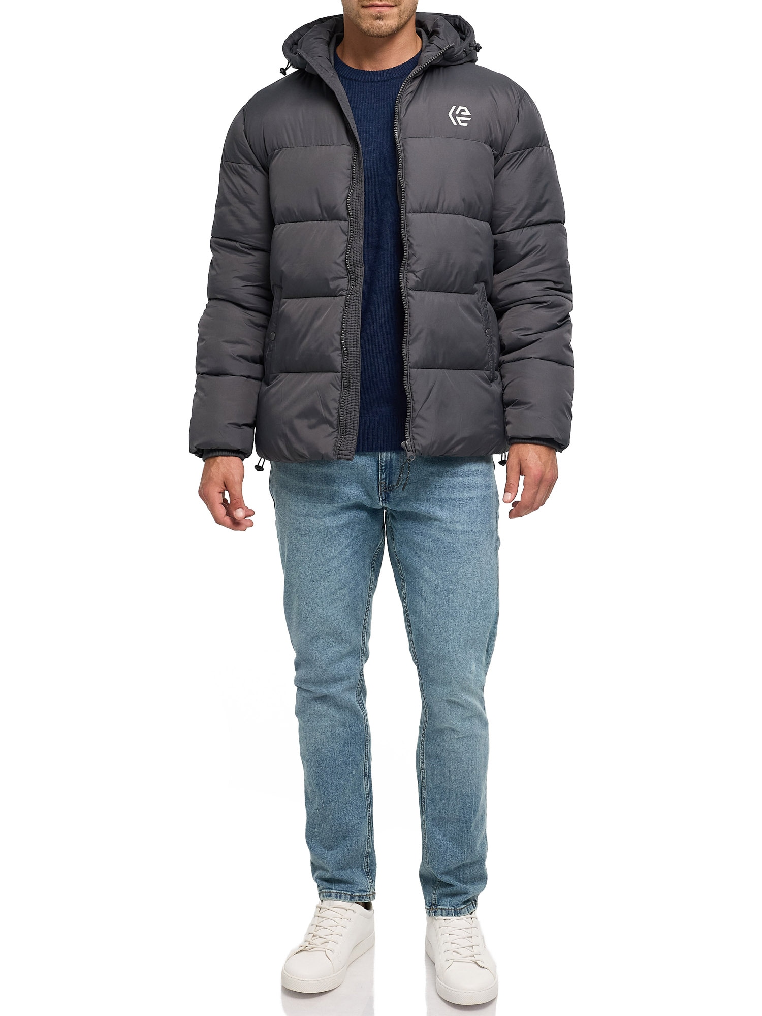 Indicode Steppjacke »INAlanin Solid« mit Kapuze Kunstfaser, mit Steppung