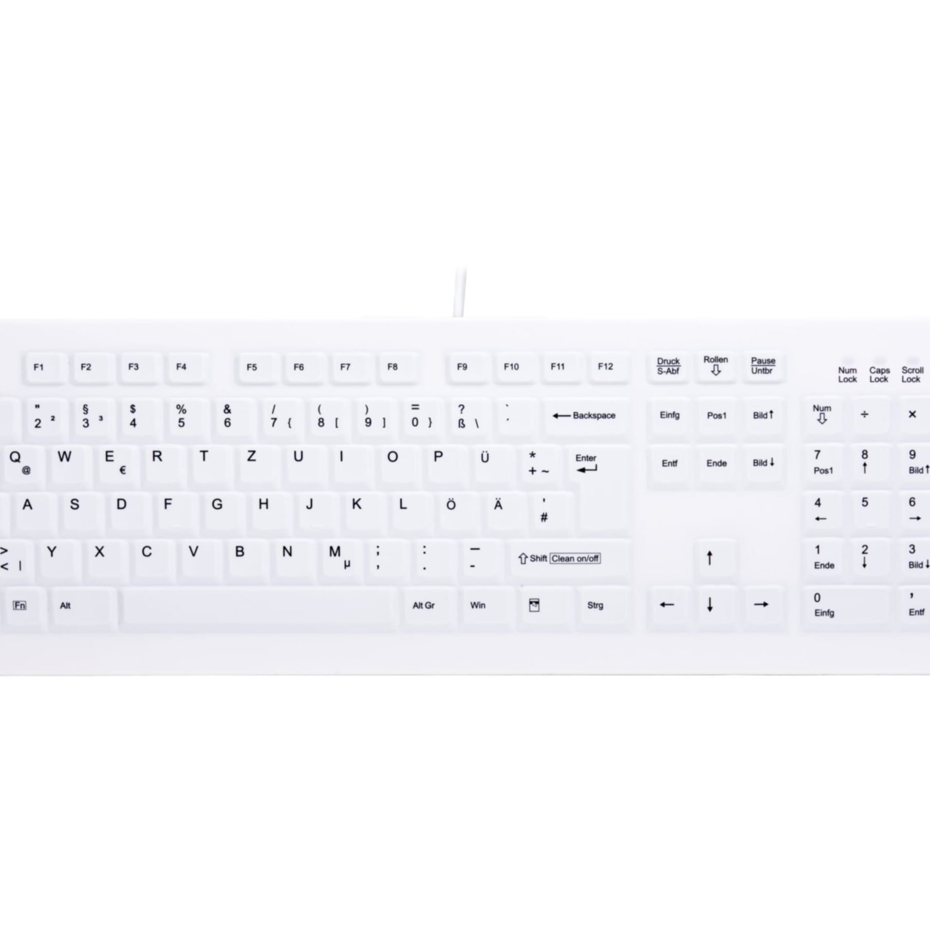 Cherry Tastatur »AK-C8100F-U1-W/GE« (Windows-Sperrtaste | Ziffernblock)