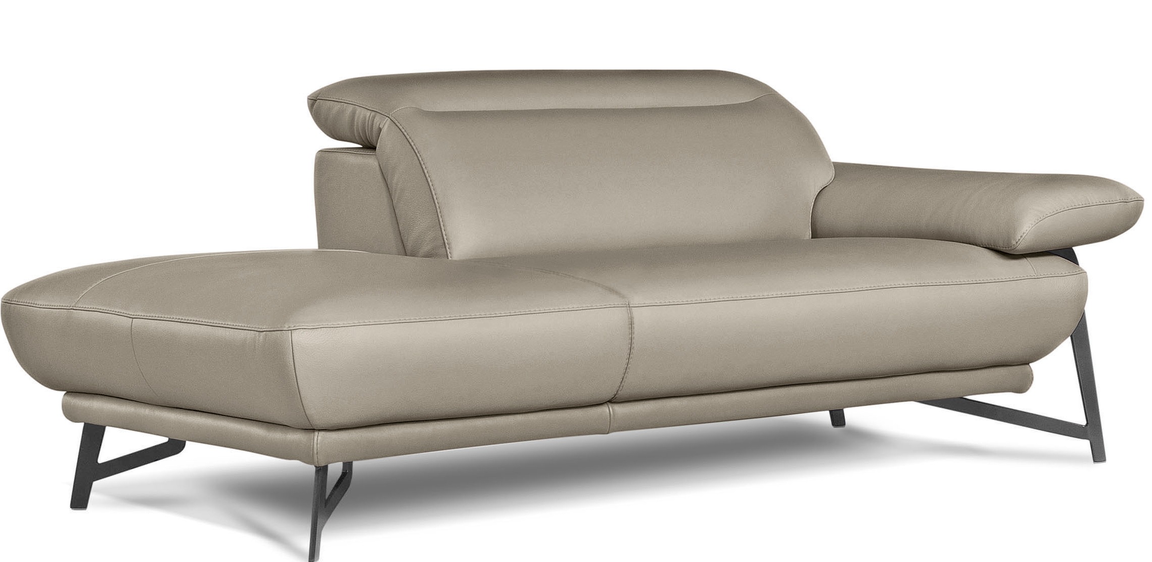 Egoitaliano Ottomane "Anais, Designsofa mit hohem Sitzkomfort, Designfuß", günstig online kaufen