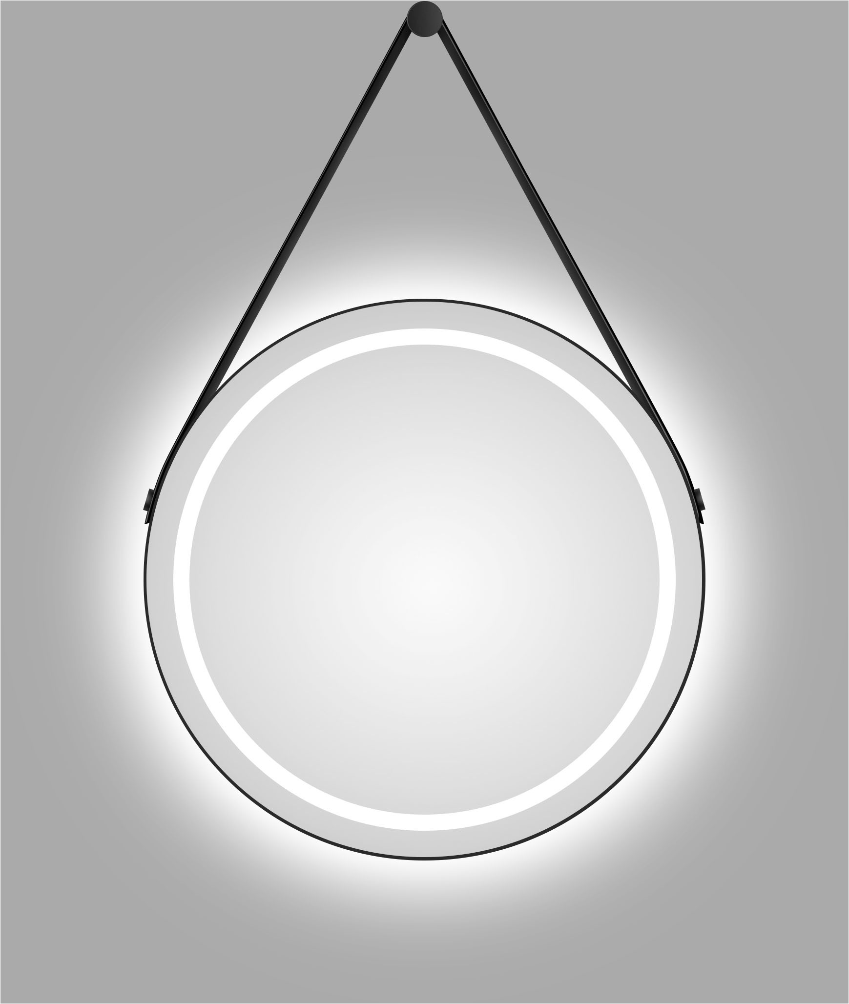 Talos Spiegel »TALOS CORVIA«, austauschbare LED Beleuchtung, Shine in matt, Ø50 cm