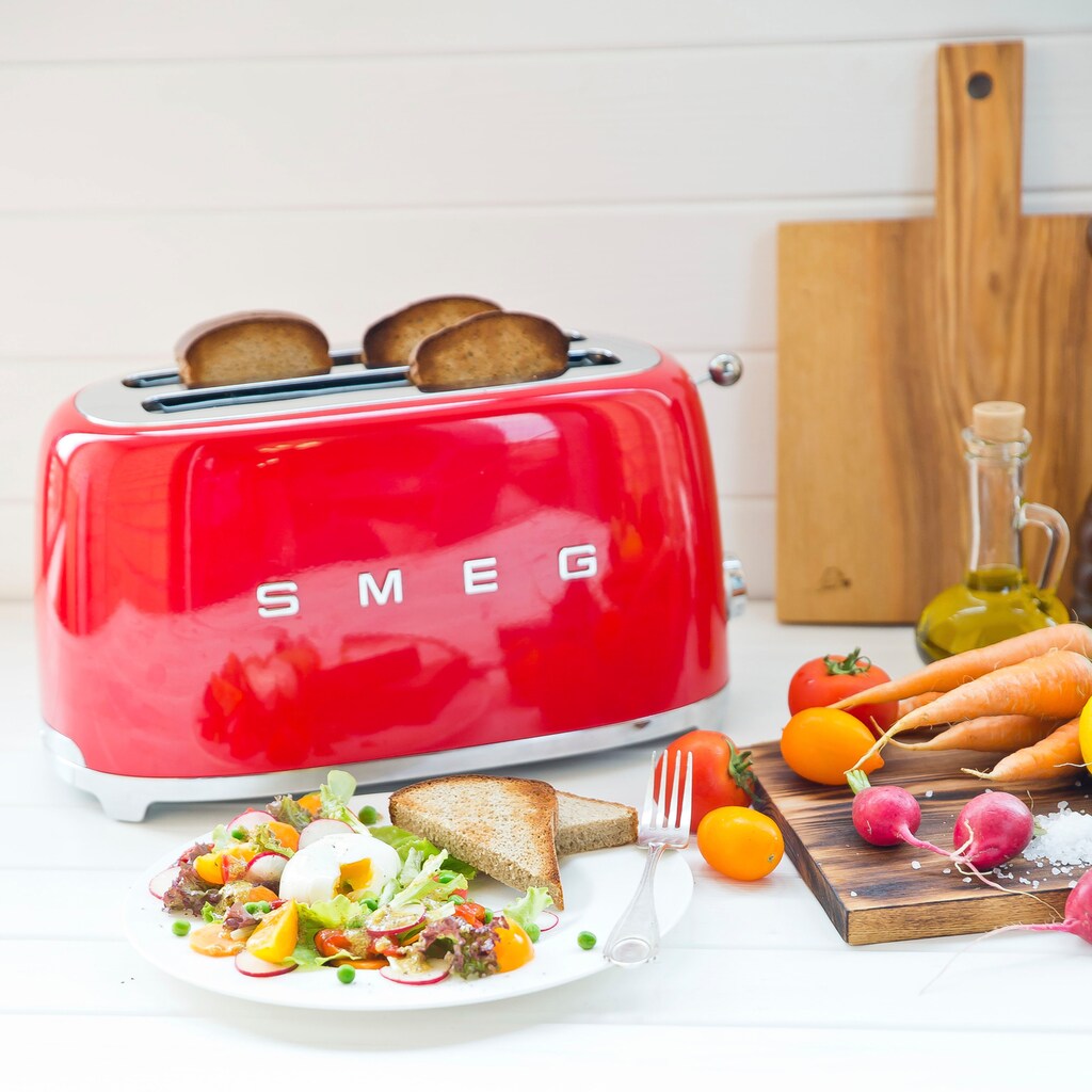 Smeg Toaster »TSF02RDEU«, 2 lange Schlitze, für 2 Scheiben, 1500 W