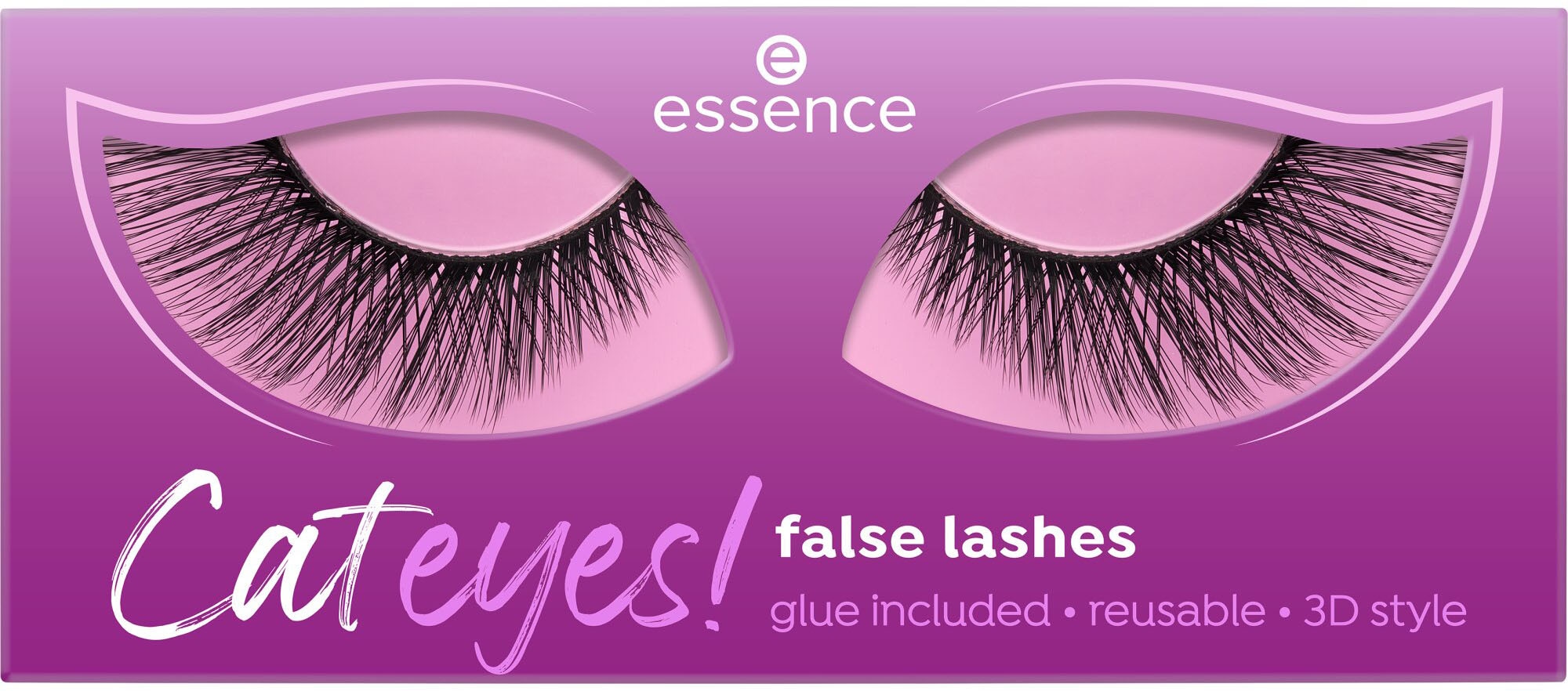 Essence Bandwimpern »Cateyes! false lashes«, (Set, 3 tlg.), mit Katzenaugen-Effekt