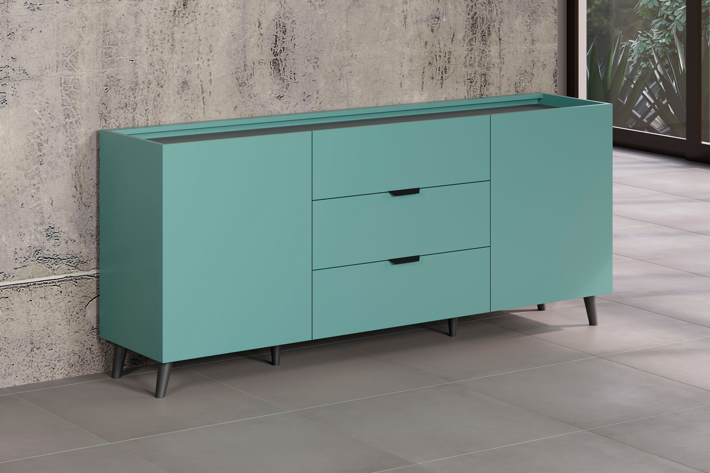 andas Sideboard »Mikkeline«, (1 St.), TV-Schrank, B / H: 180 / 82 cm