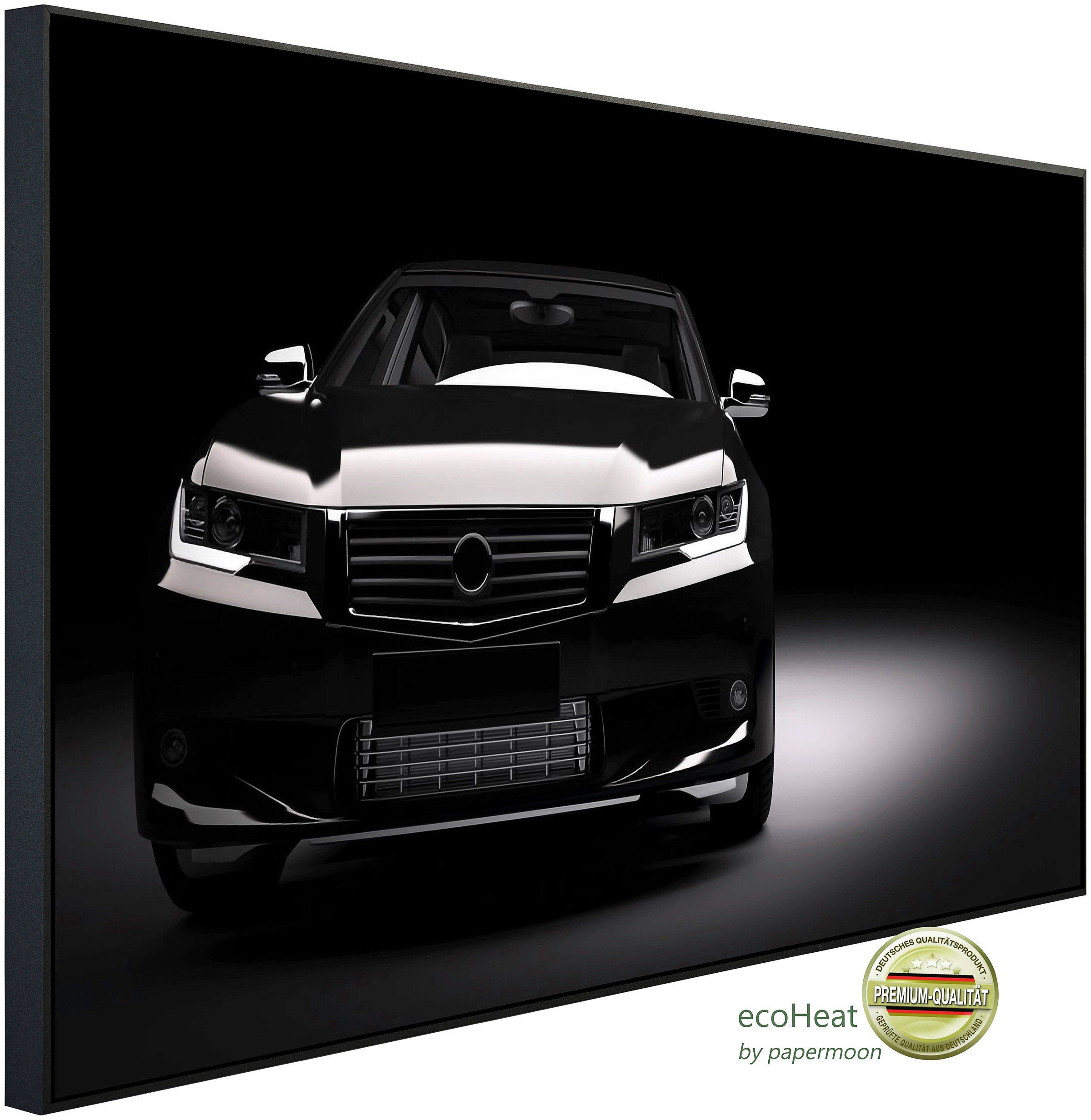 Papermoon Infrarotheizung »Schwarzes Auto im Rampenlicht«, sehr angenehme S günstig online kaufen