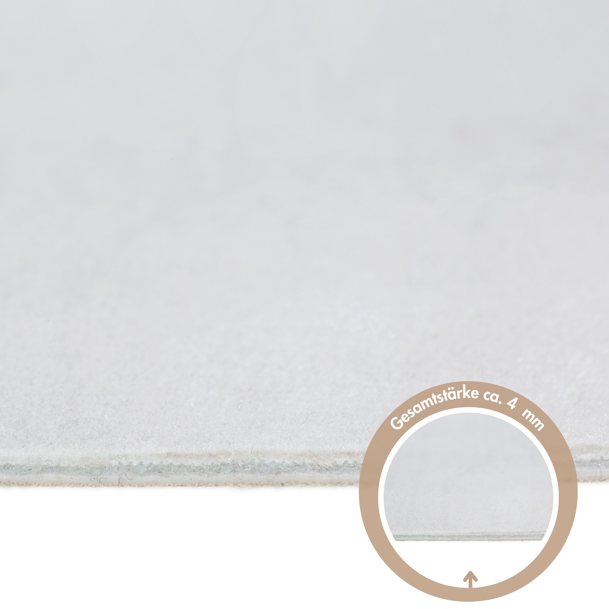 Andiamo Fellteppich »Amarillo«, fellförmig, 4 mm Höhe, Kunstfell, gedruckte Kuhfell-Optik, Wohnzimmer