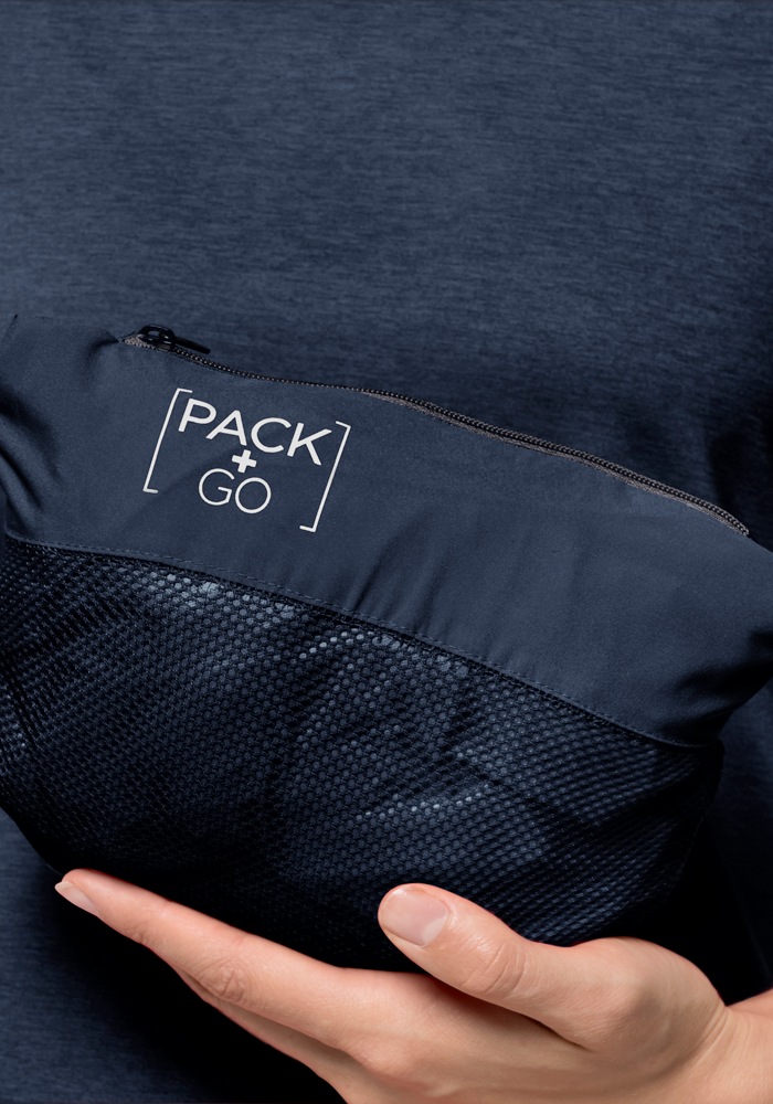 Jack Wolfskin Outdoorjacke »PACK & GO SHELL W«, mit Kapuze