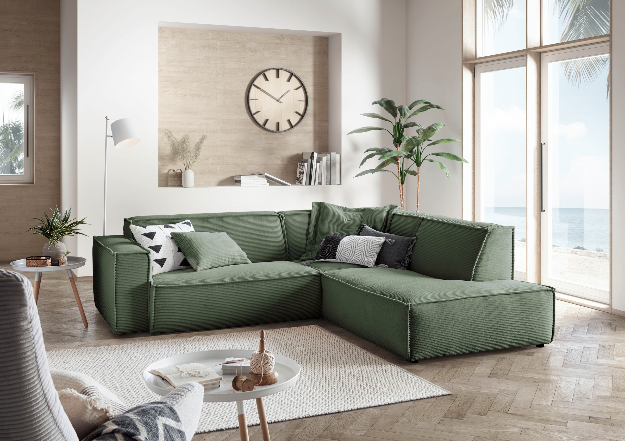 3C Candy Ecksofa »Matteo in elegant, kubischer Formensprache, bequem, L-For günstig online kaufen