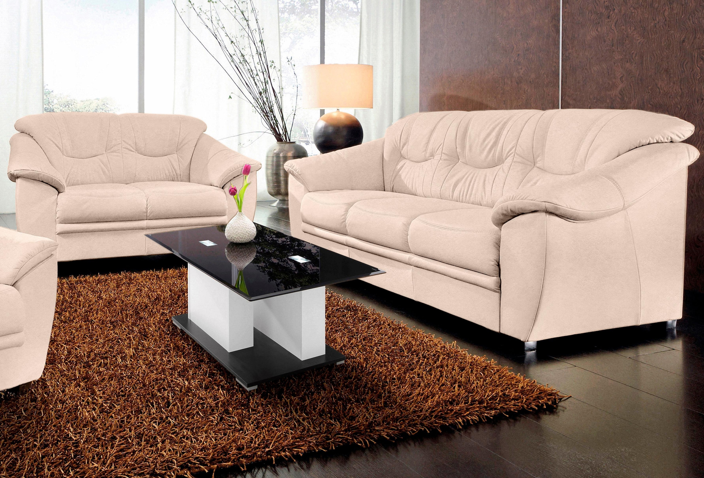 sit&more Polstergarnitur »Savona, B: 148 bzw. 198 cm« Set: 2- & 3er-Sofa, m günstig online kaufen