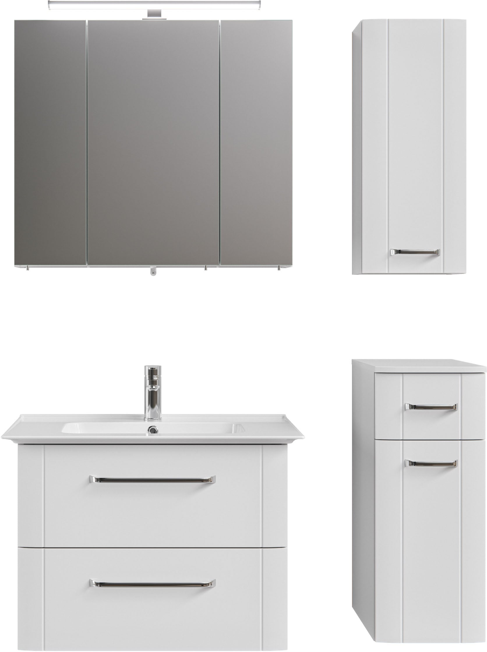 Saphir Badmöbel-Set »Badmöbel-Set Serie 3006 4-teilig Keramik-Waschtisch mi günstig online kaufen