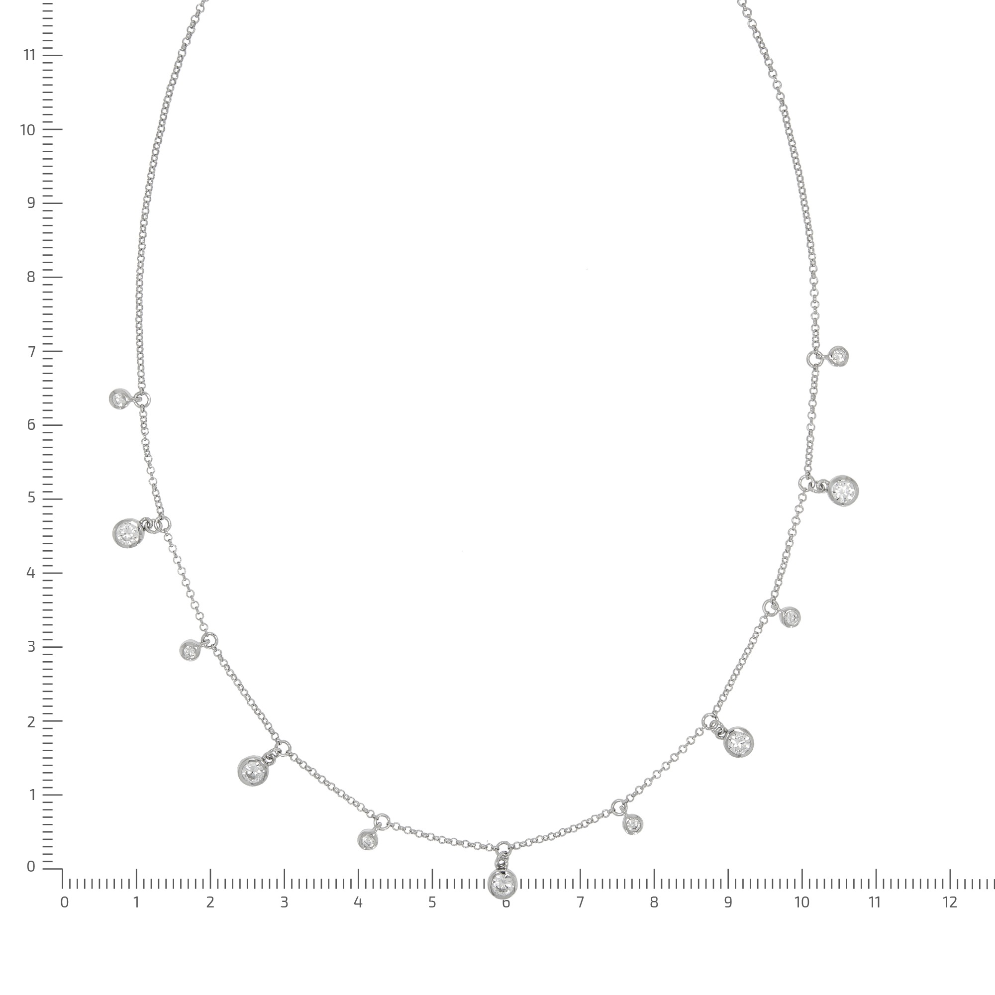 Zeeme Collierkettchen »Silber 925 rhodiniert mit Zirkonia weiß«