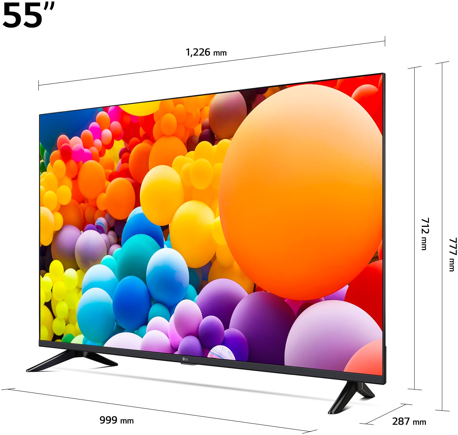 LG LED-Fernseher, 139 cm/55 Zoll, 4K Ultra HD, Smart-TV