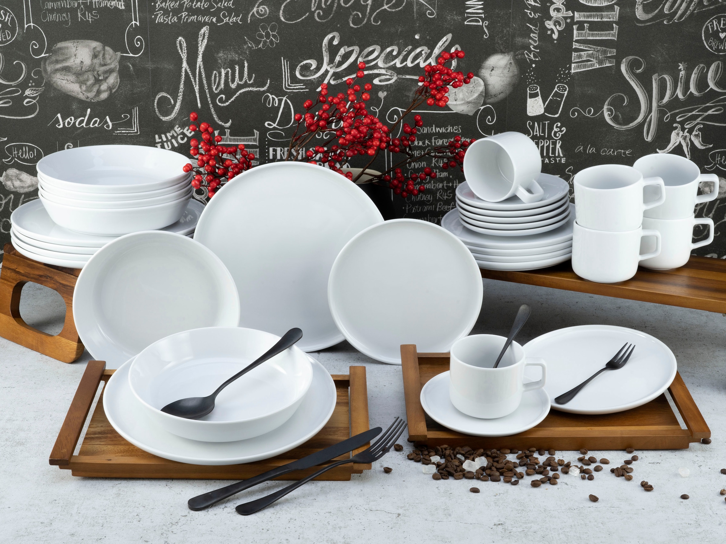 CreaTable Kombiservice »Chef Collection«, (Set, 30 tlg.), Made in Europe günstig online kaufen