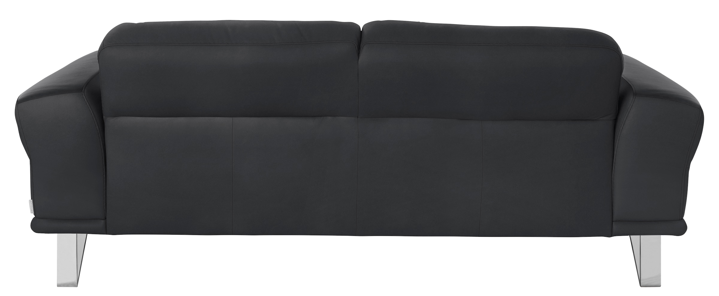 W.SCHILLIG 2,5-Sitzer »montanaa elegant und edel, bequem, Federkernunterfederung« mit Metallkufen in Chrom glänzend, Breite 212 cm