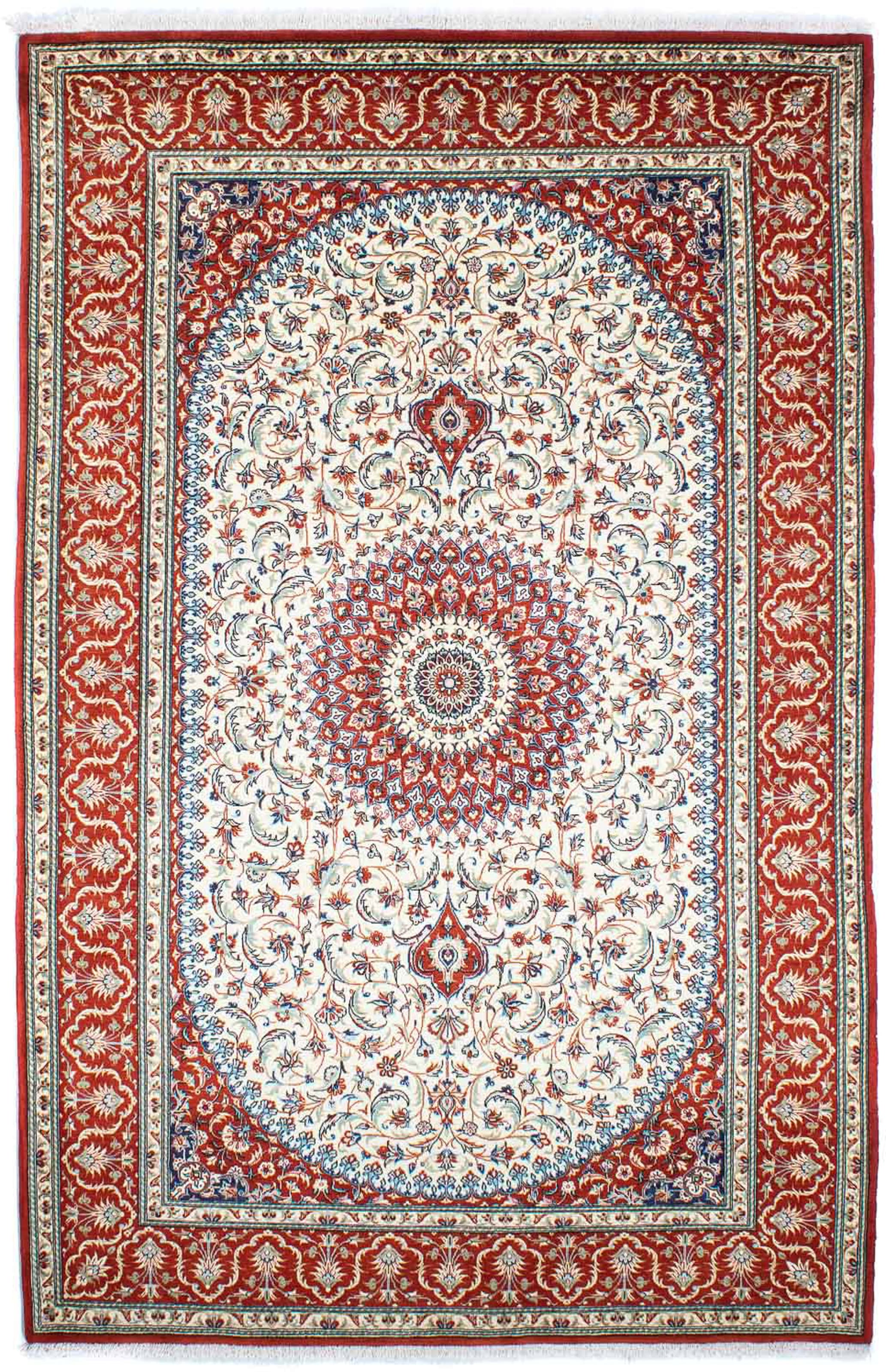 morgenland Orientteppich »Perser - Ghom - 248 x 157 cm - rot«, rechteckig, günstig online kaufen