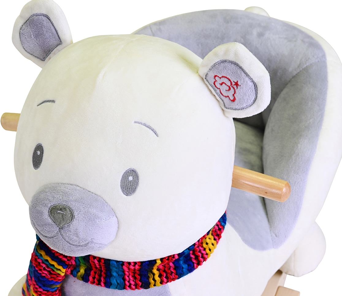 Knorrtoys® Schaukeltier »Eisbär Fred«, mit Soundfunktion