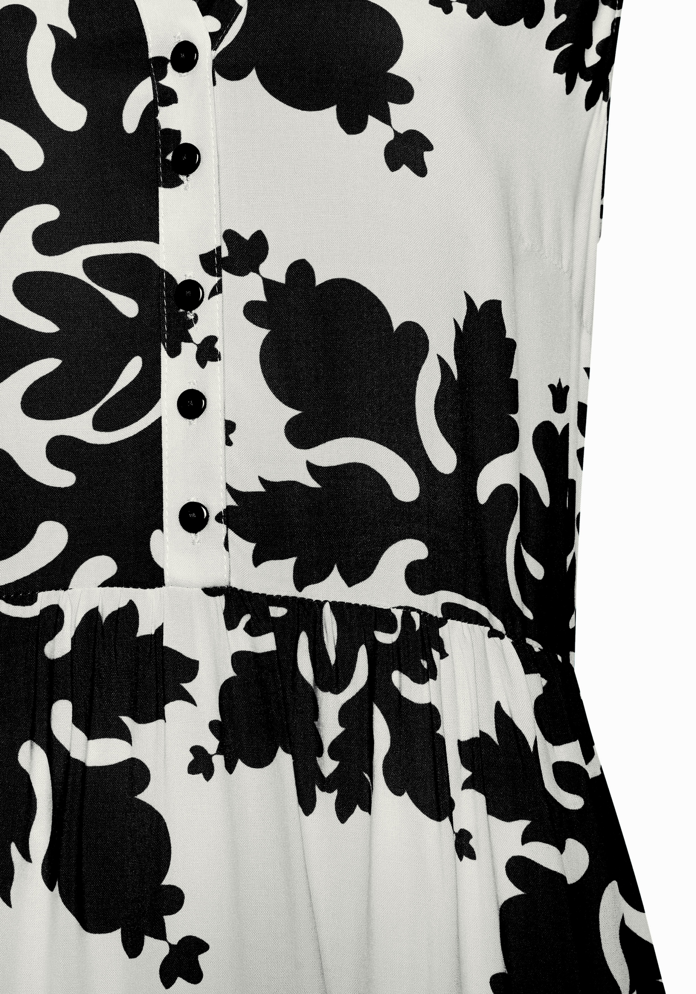 Vivance Maxikleid, mit Volants, Sommerkleid