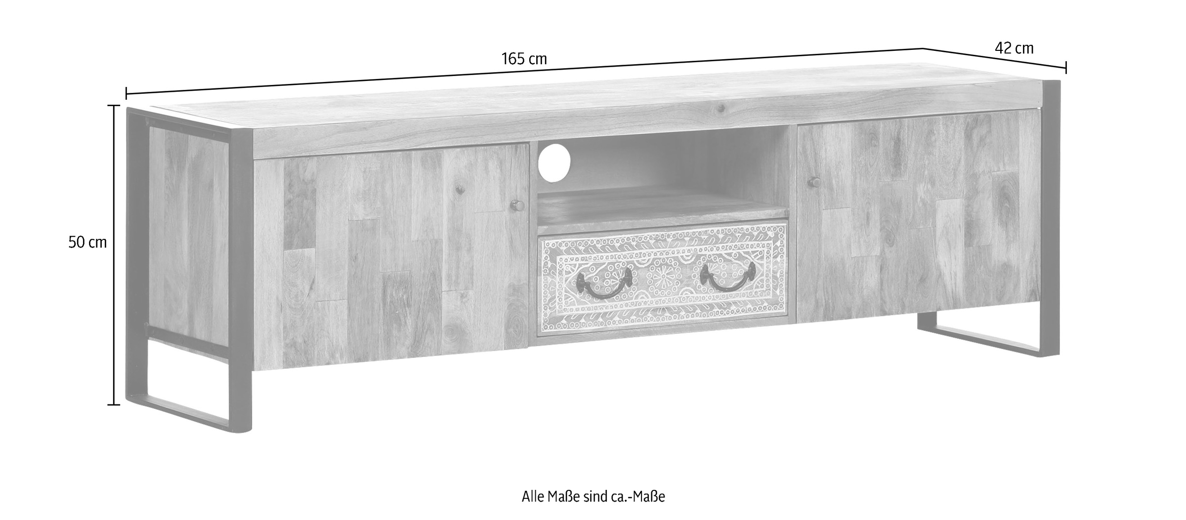 Gutmann Factory Lowboard »Clint« Kommode, Breite 165 cm