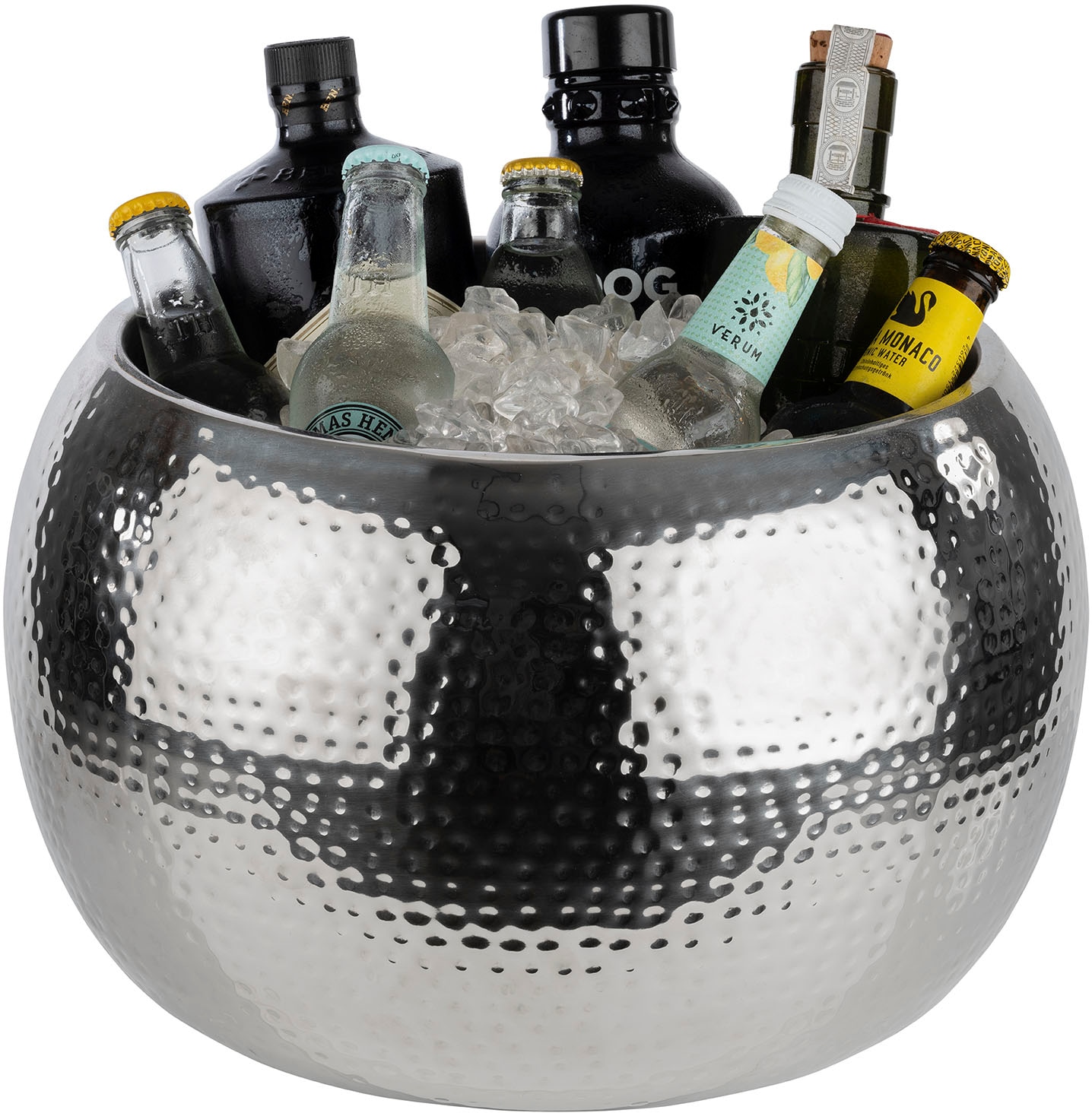 APS Wein- und Sektkühler »BIG BOWL«, herausnehmbarer Tropfeinsatz, Edelstahl, Ø 37 cm