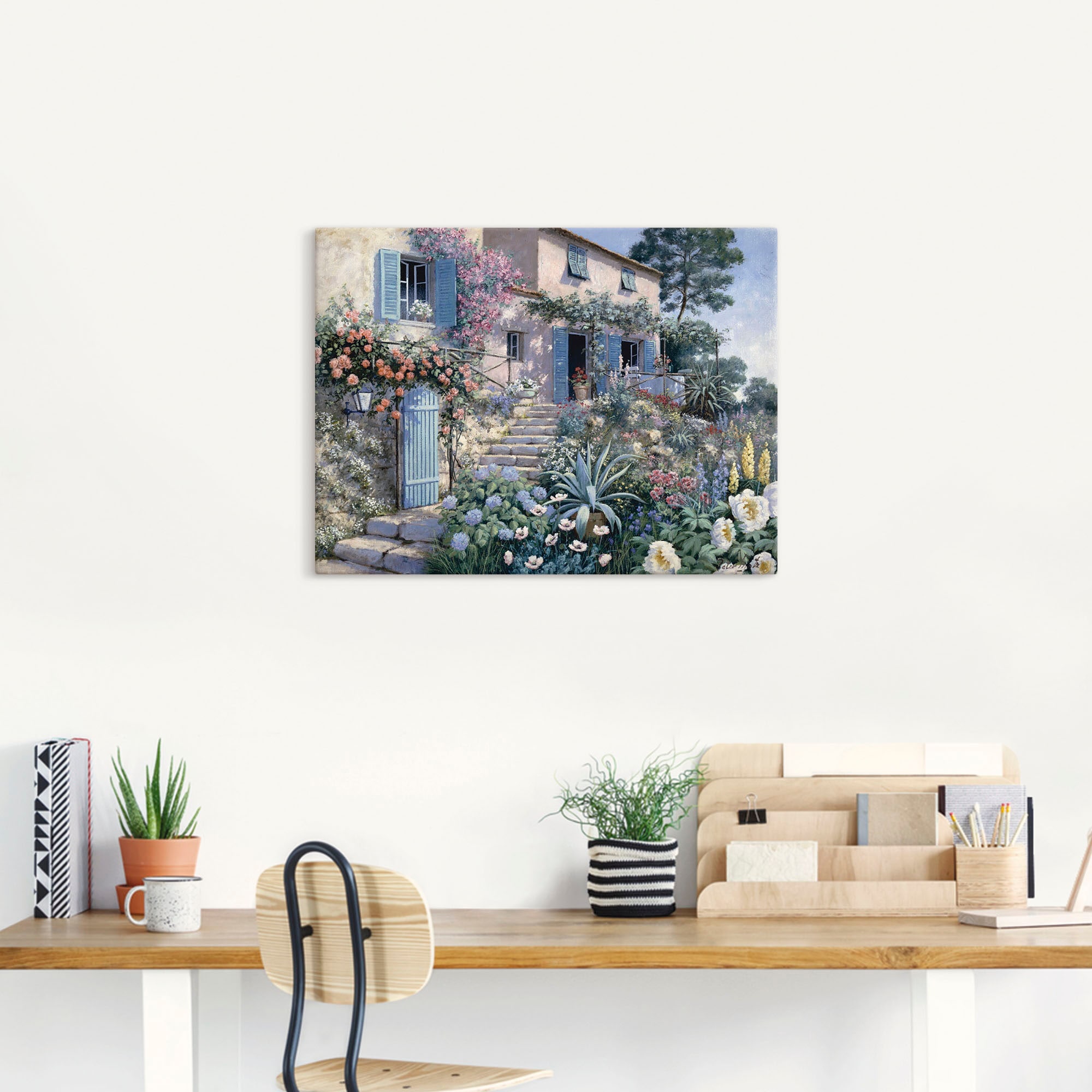 Artland Wandbild »Stufen zum«, Garten, (1 St.), als Leinwandbild, Poster, W günstig online kaufen