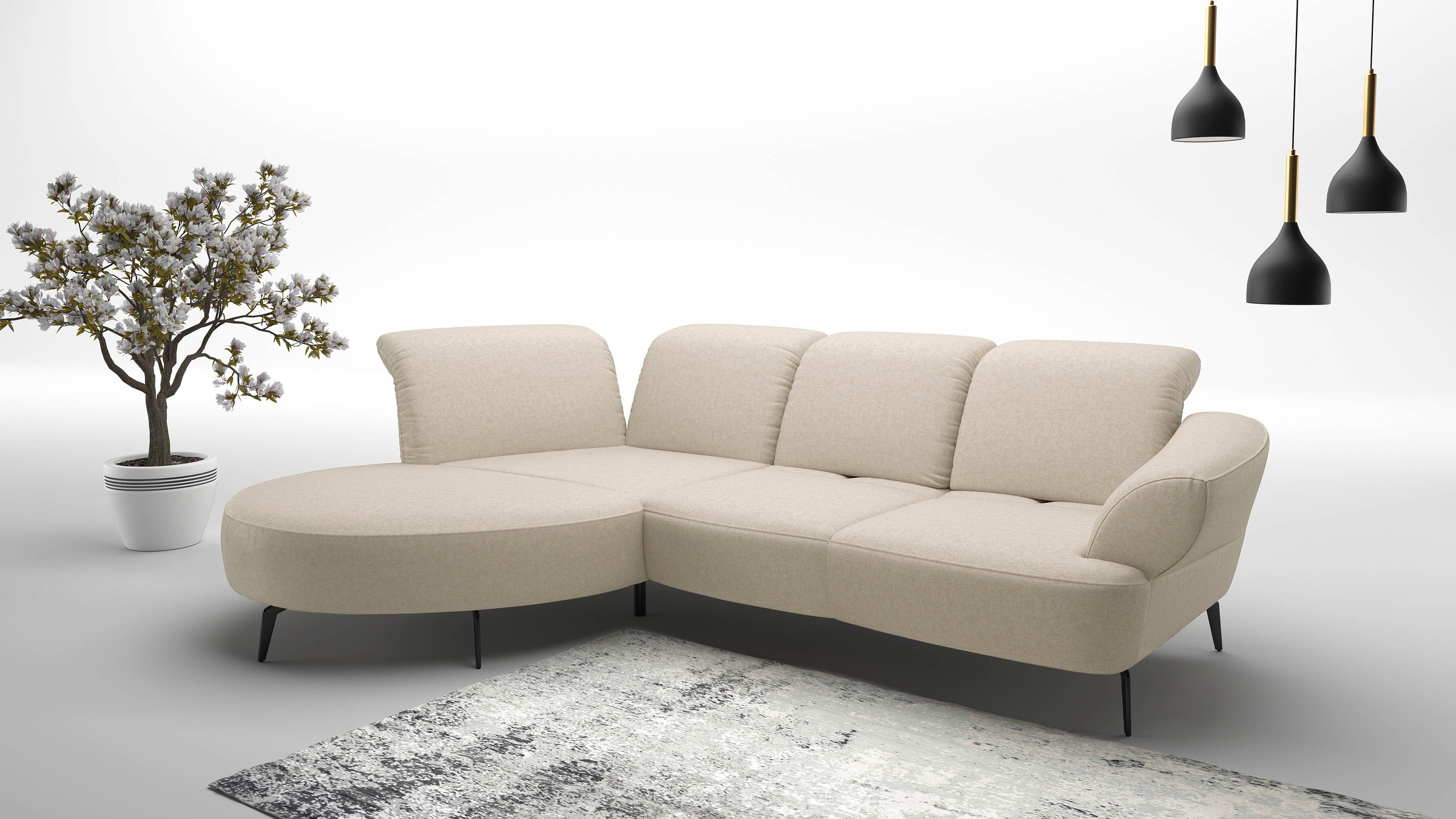 sit&more Ecksofa »Dance«, inkl.System Click&Seat und Sitztiefenverstellung günstig online kaufen