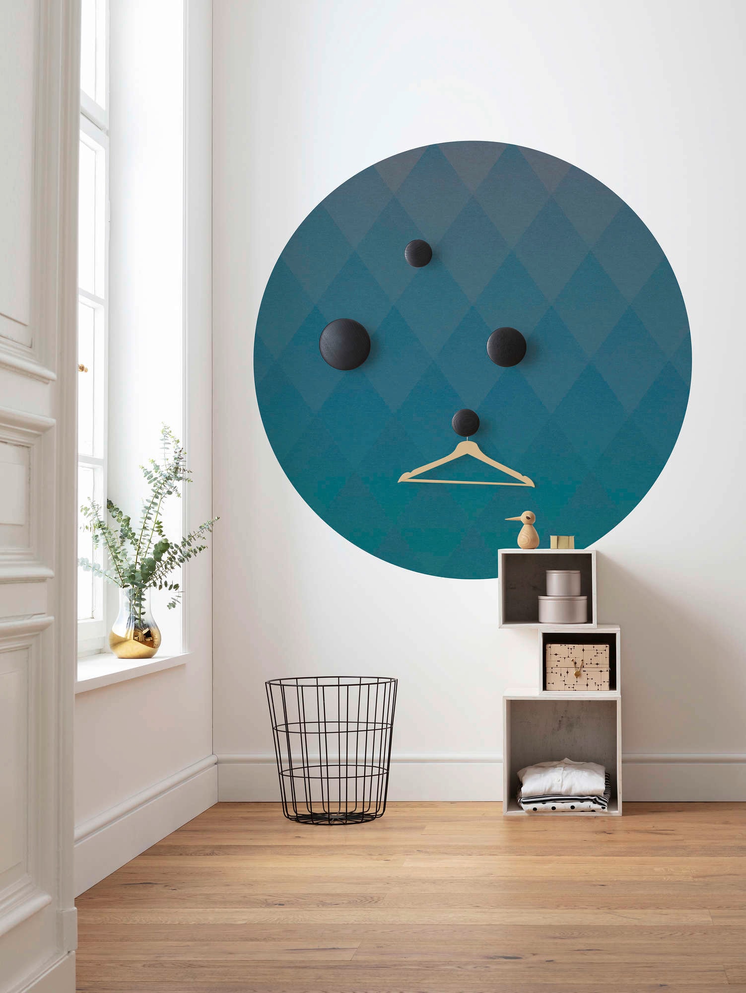Komar Vliestapete »Vlies selbstklebend - Lucy with Diamonds - Größe 125 x 125 cm«, bedruckt, Wohnzimmer, Schlafzimmer