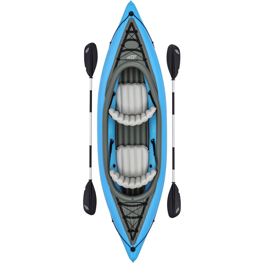 Bestway Zweierkajak »Kajak-Set "Cove Champion X2" Hydro-Force«, (Set, 6 St., mit 2 Paddeln und Luftpumpe)