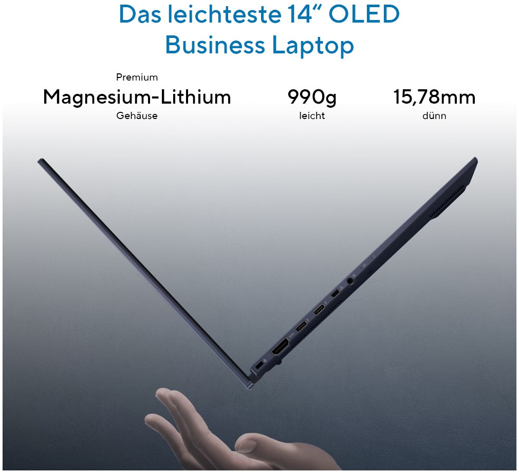 Asus Business-Notebook »ExpertBook B9 B9403CVAR-PP1735X« 35,6 cm / 14 ″ Intel Core 7 Intel Graphics 512 GB SSD