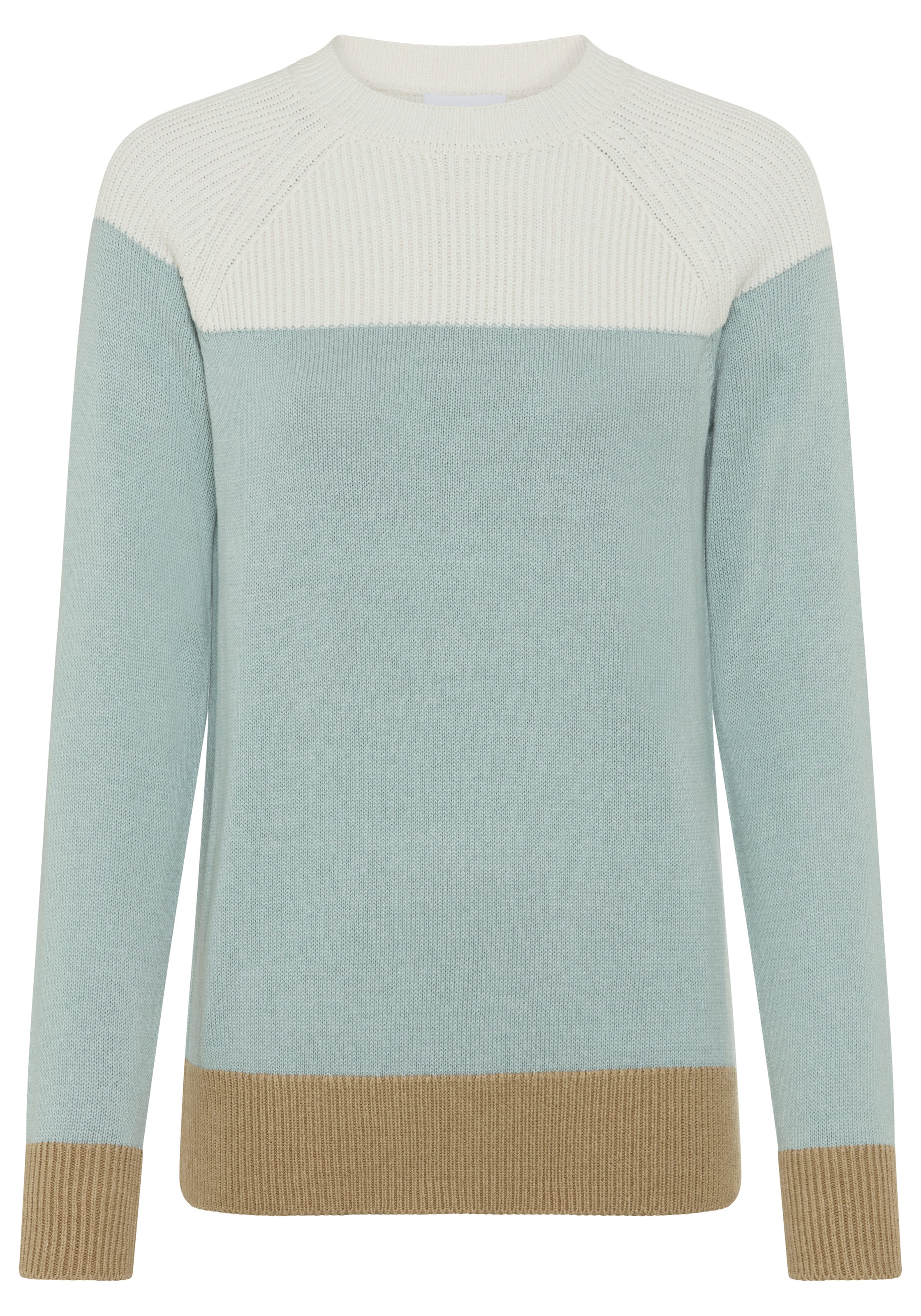 Boysen's Strickpullover in modischem Strick-Mix und Streifendesign