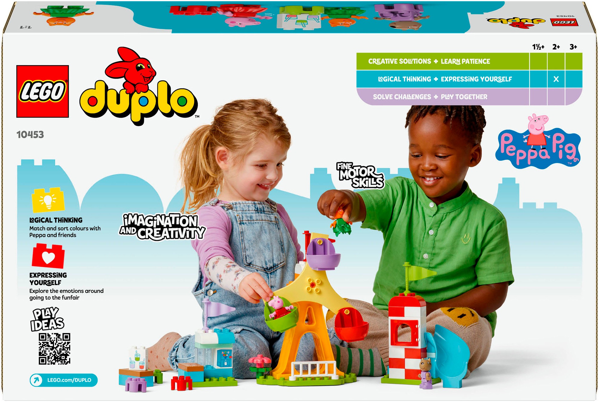 LEGO® Konstruktionsspielsteine »Jahrmarkt (10453), LEGO® DUPLO Peppa Pig«, (53 St.), Made in Europe