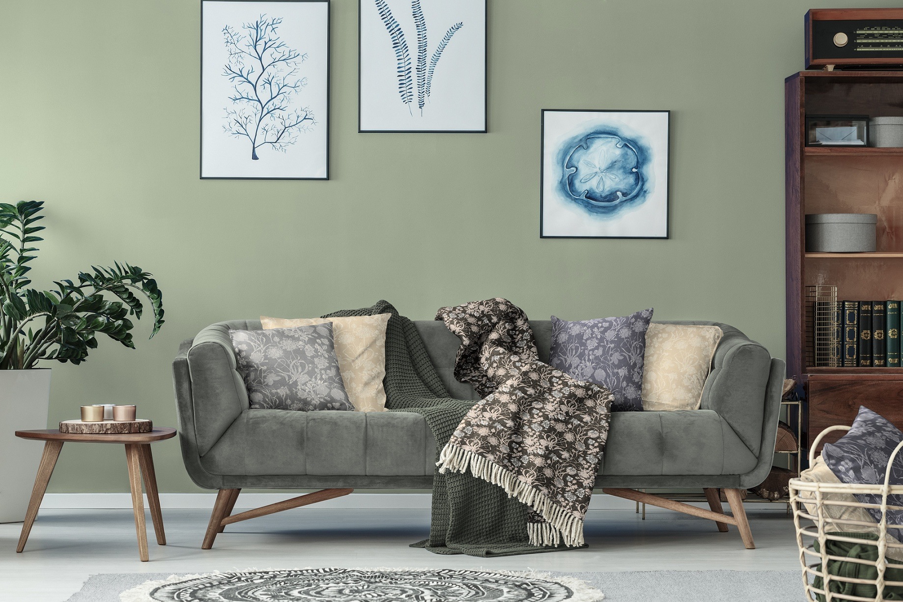Adam Wohndecke "Flower Cuvée" im floralem Design, Kuscheldecke günstig online kaufen