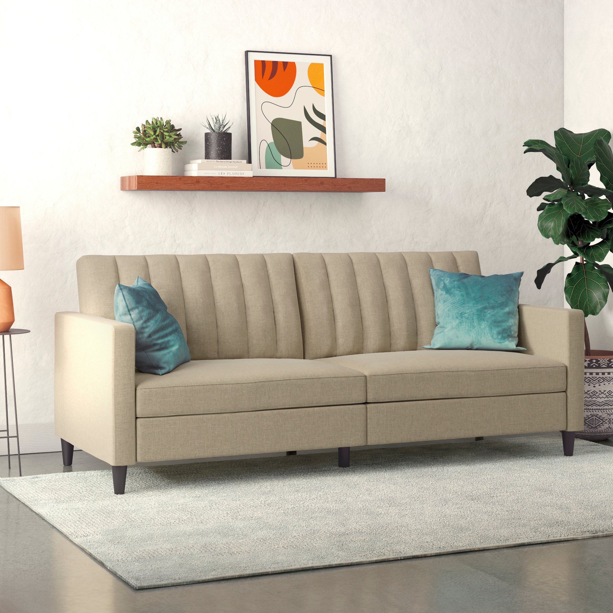 Dorel Home 3-Sitzer »Celine«, Rückenlehne 2-teilig und 3-fach verstellbar, Sitzhöhe 43 cm