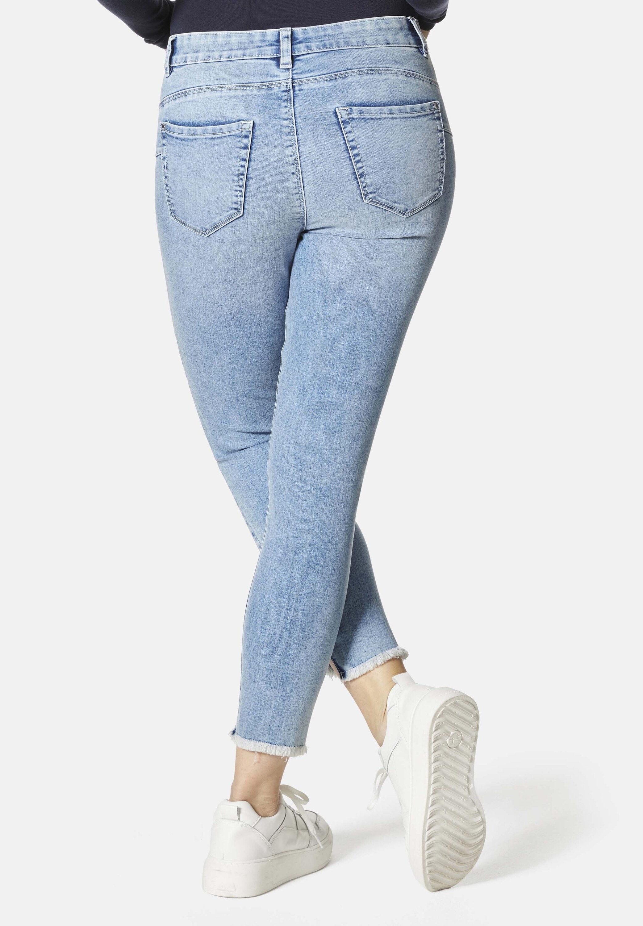 STOOKER WOMEN 5-Pocket-Jeans »Rio Fringe Skinny Fit«, Skinny Fit Casual Clean Wash Denim Jeans Magic Shape Effekt für Damen