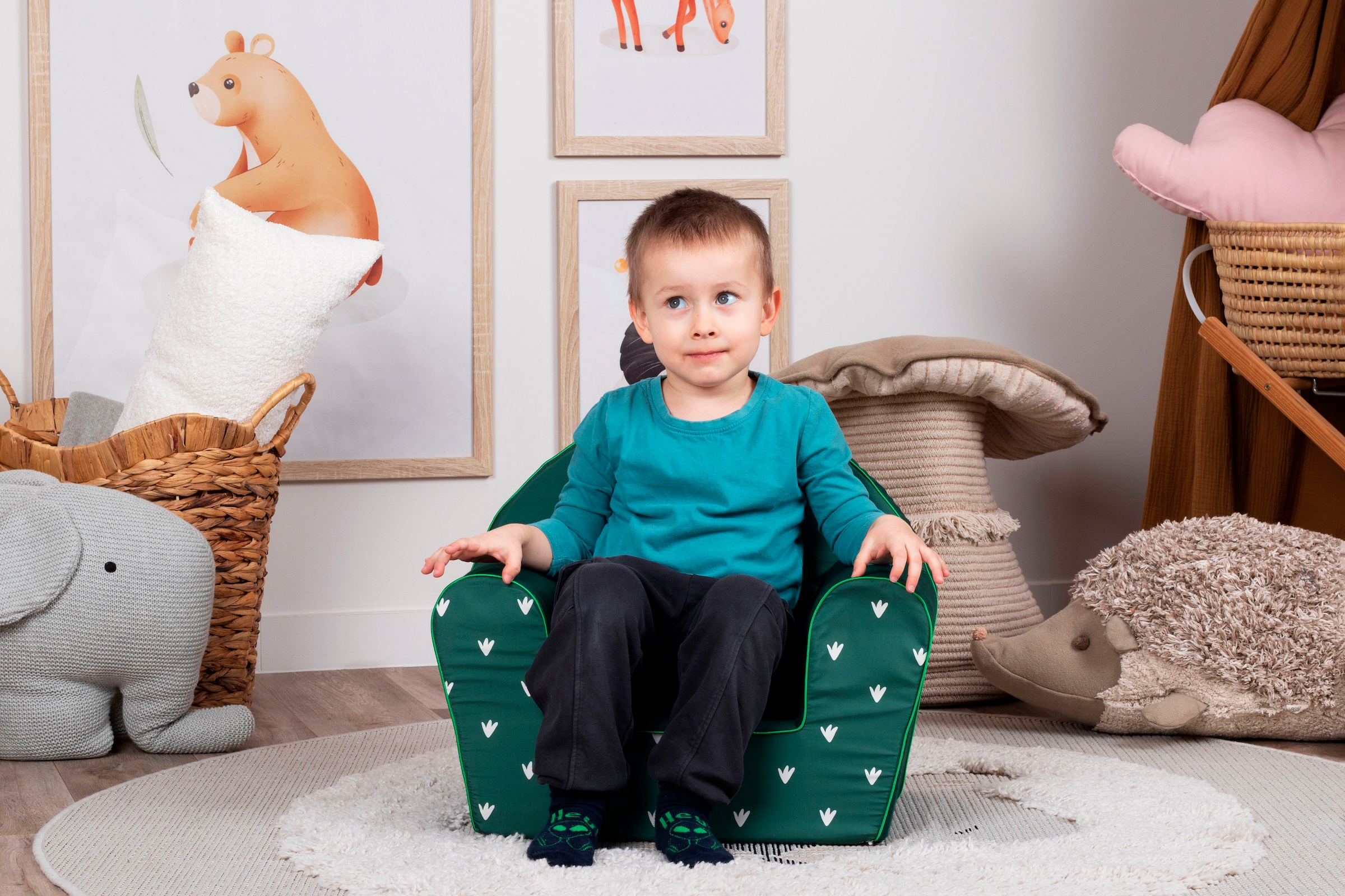 Knorrtoys® Sessel »Green frog«, für Kinder; Made in Europe