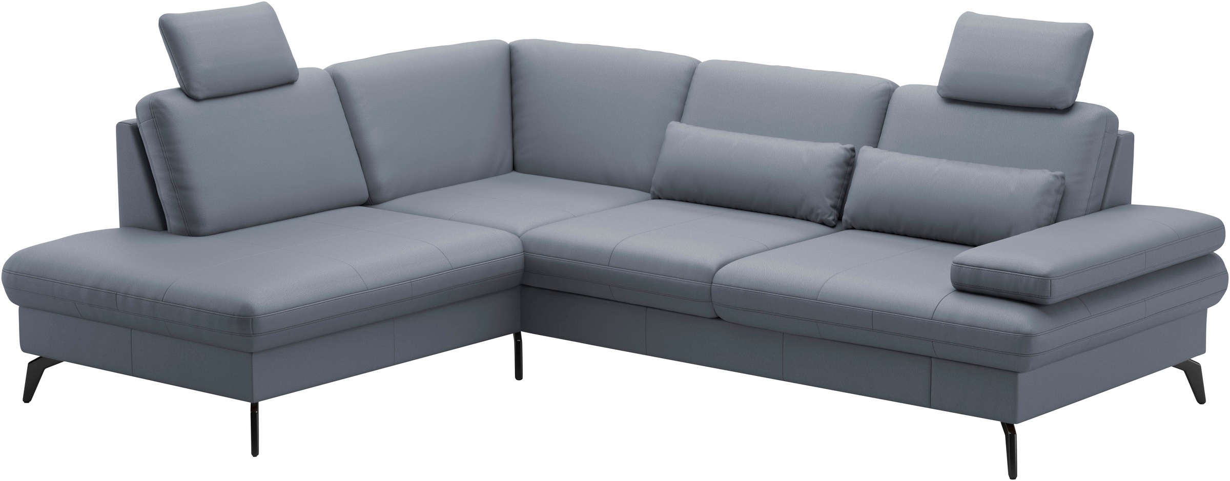 sit&more Ecksofa »Morris L-Form, inkl. Sitztiefenverstellung«, wahlweise mit Armteilverstellung, Bettfunktion & Bettkasten