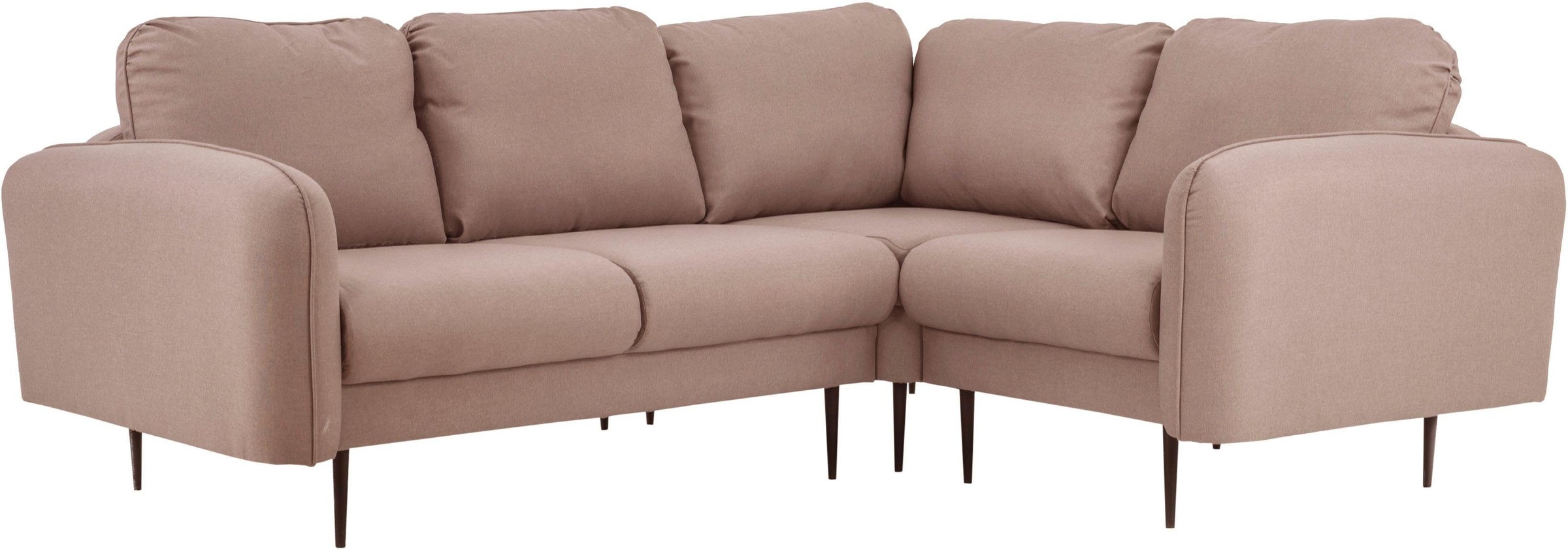 Leonique Ecksofa »Skidi L-Form«, mit losen Rückenkissen und Keder oben auf der Armlehne